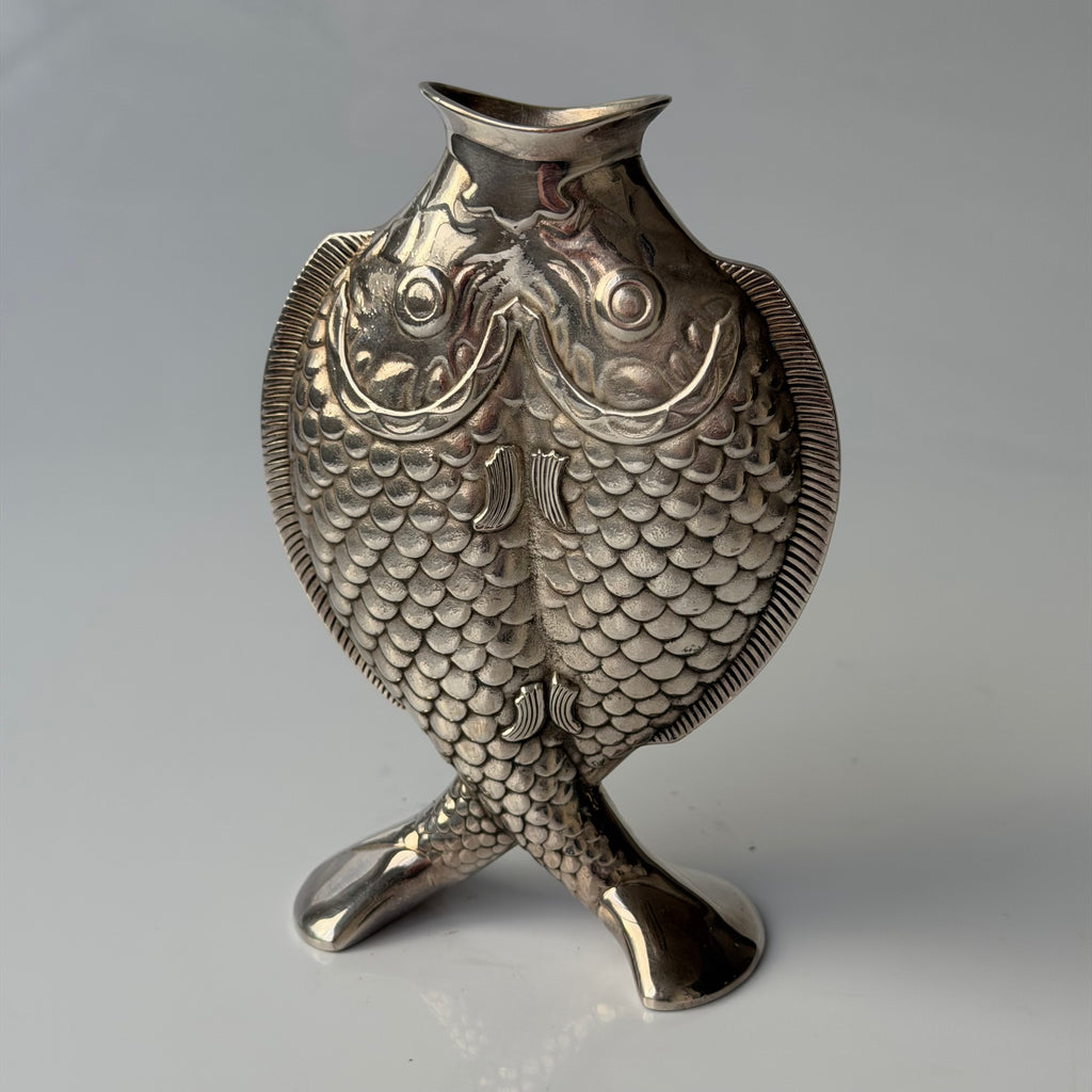 Christofle 1983 Deux Poissons Vase