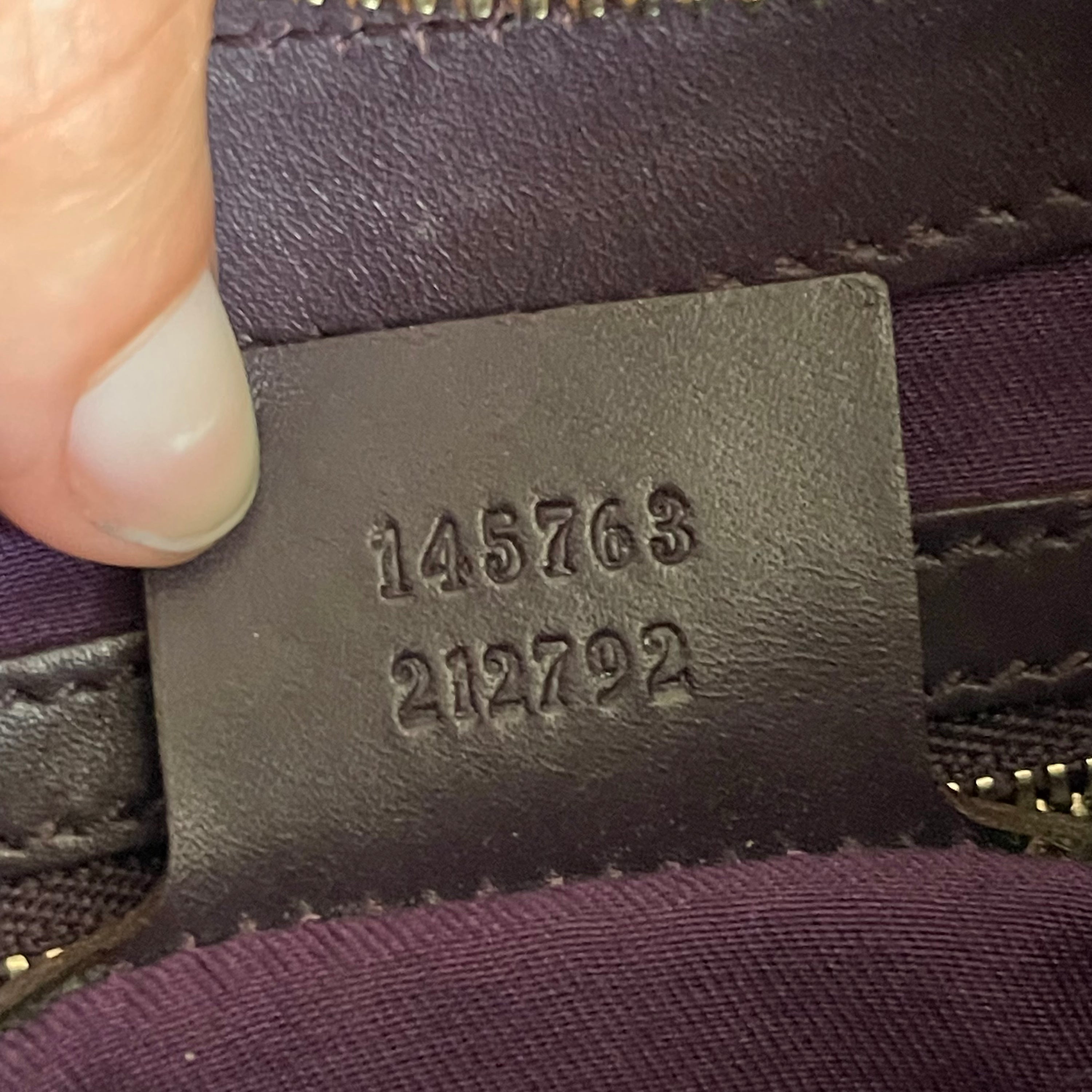 Gucci Horsebit Mini Glam Hobo Purple Leather Bag