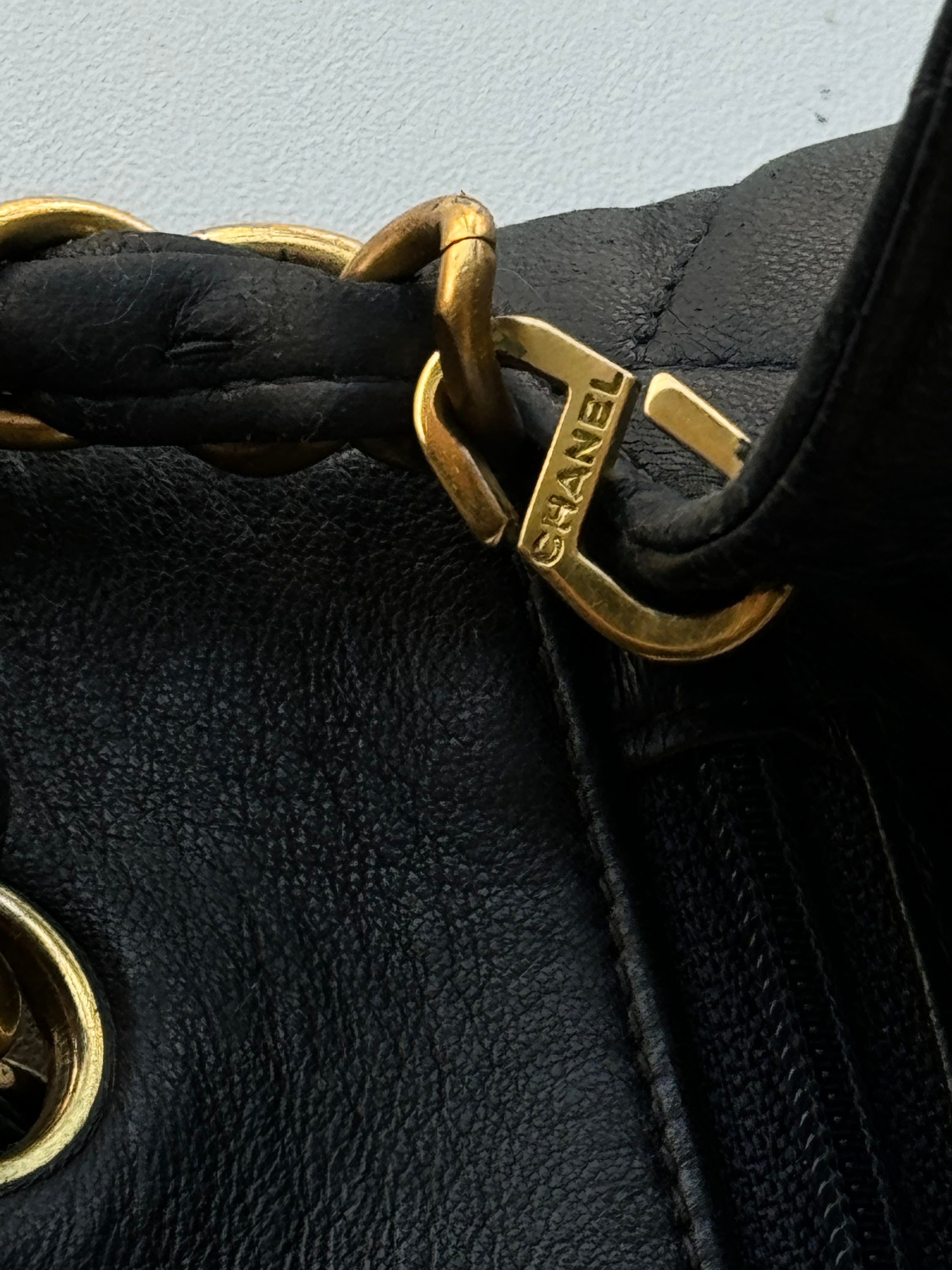 Chanel 90s Flap Navy Crossbody