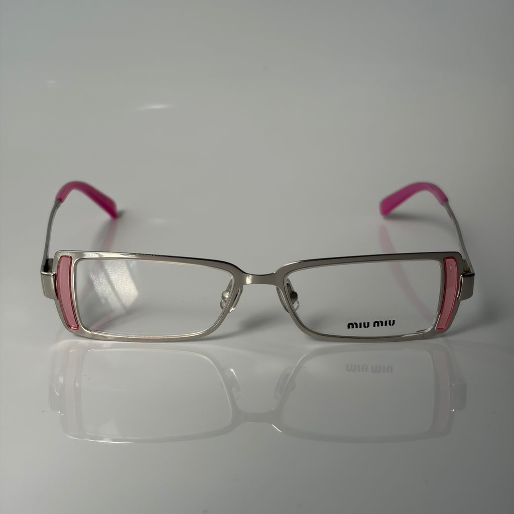 Miu Miu Pink Metal Glasses