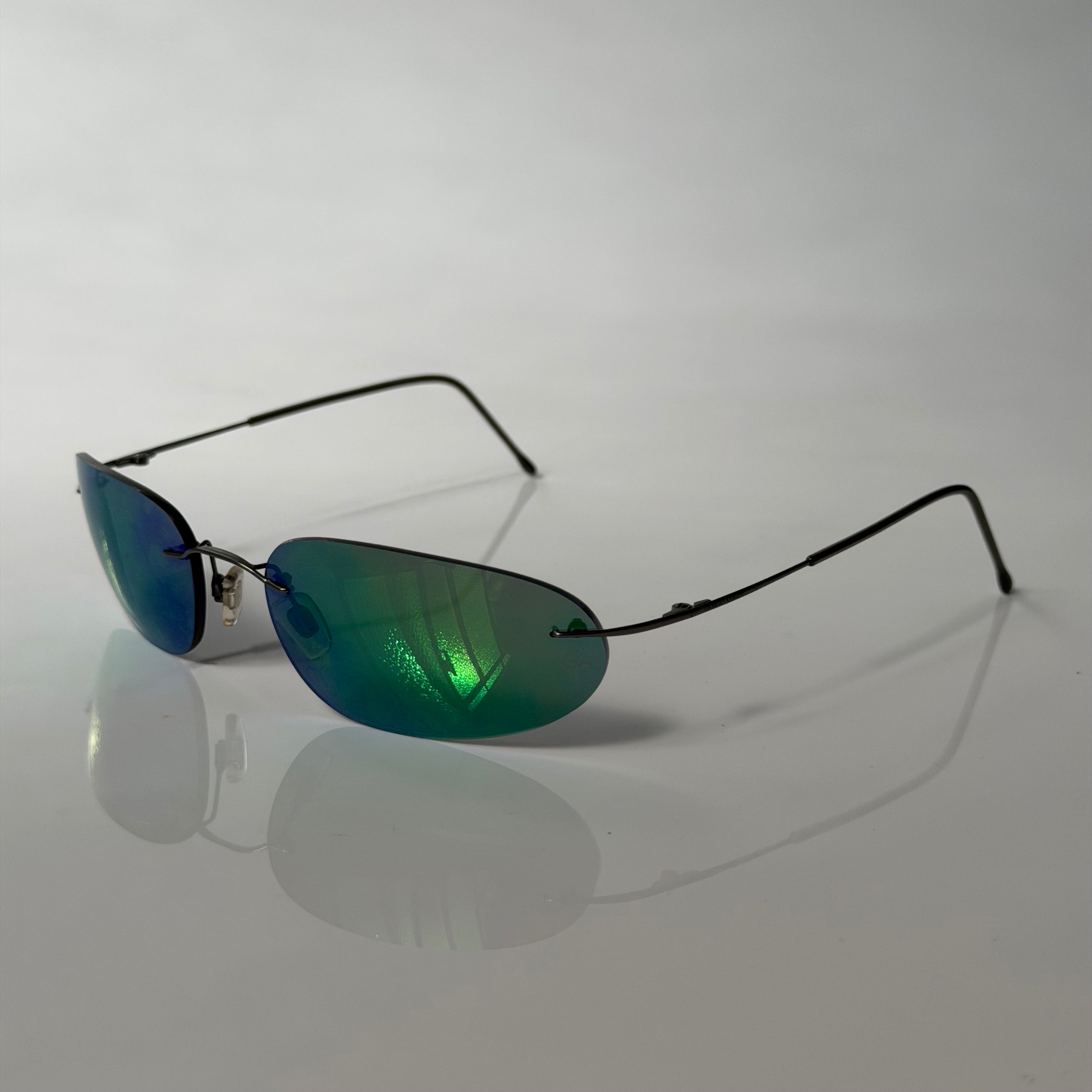 Giorgio Armani Blue Mirrored Sunglasses