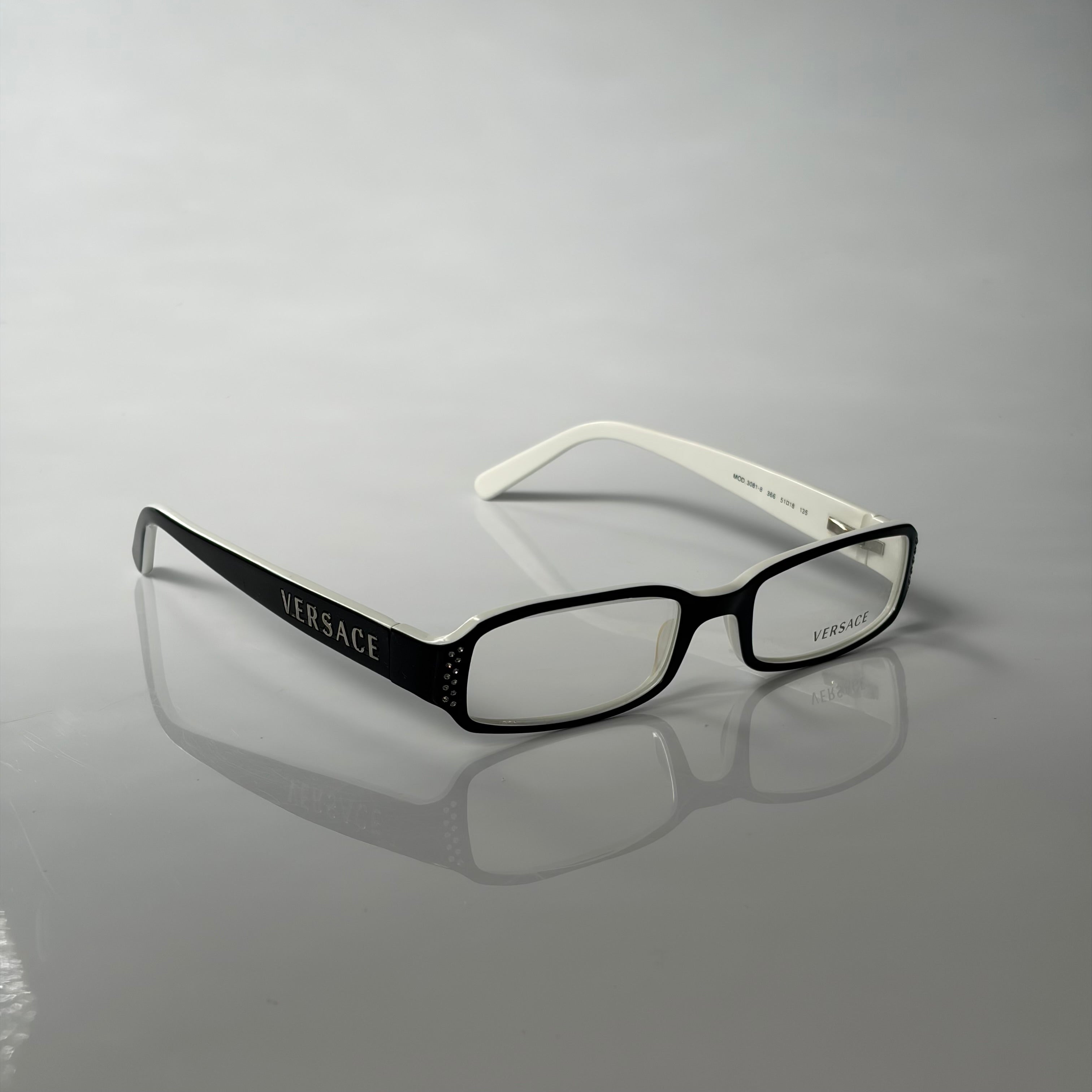 Versace Black Strass Glasses
