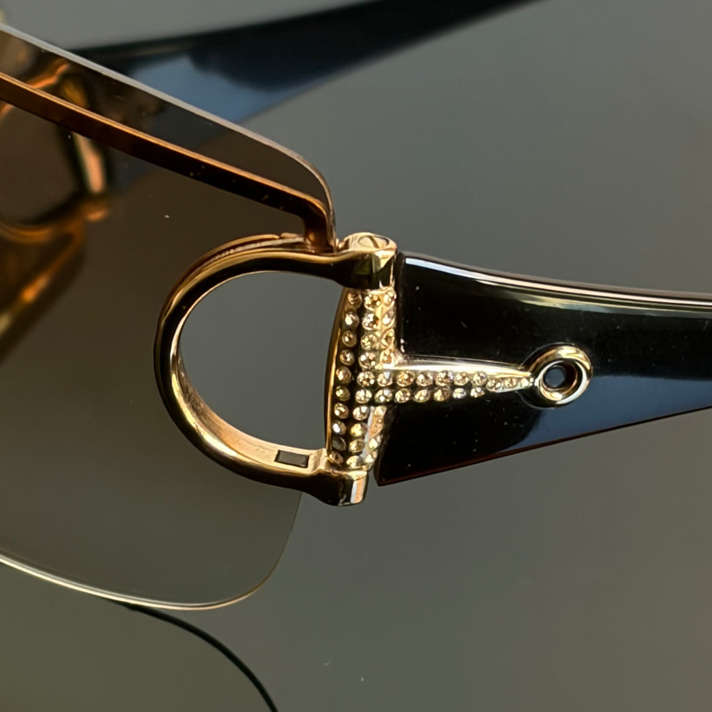 Gucci 2722 Horsebit Strass Sunglasses