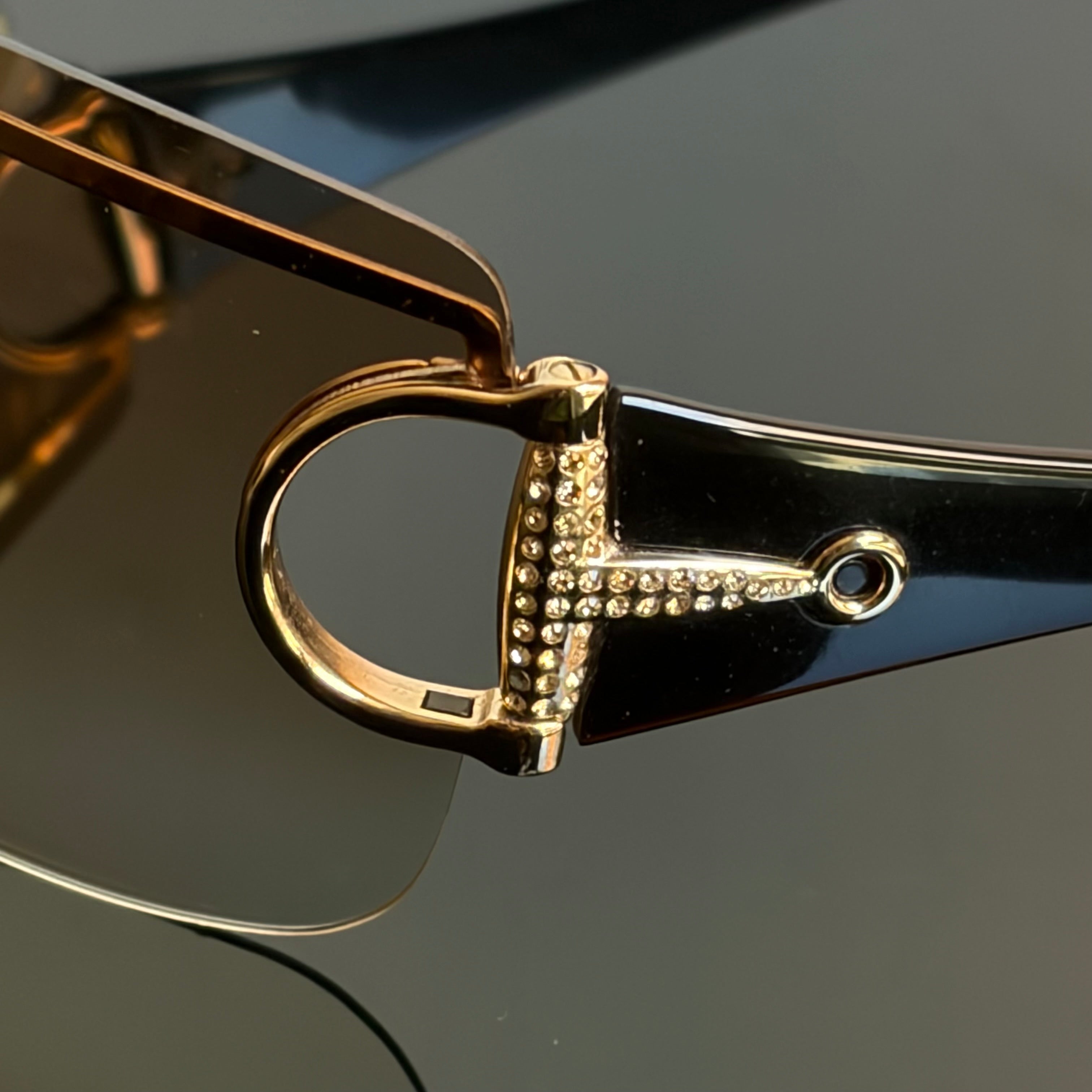 Gucci 2722 Horsebit Strass Sunglasses