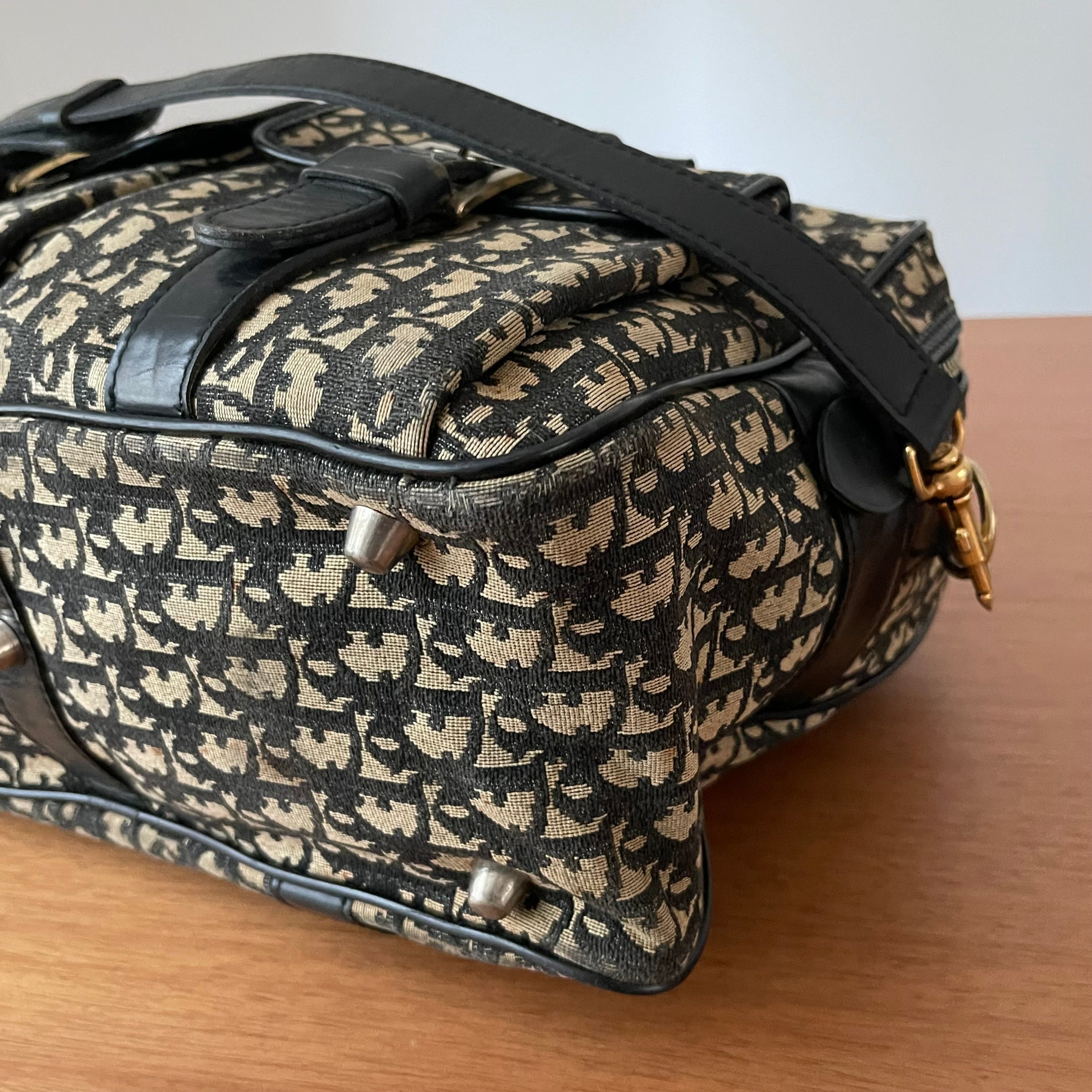Christian Dior 80s 48H Sac Monogram Vintage Luggage Bag