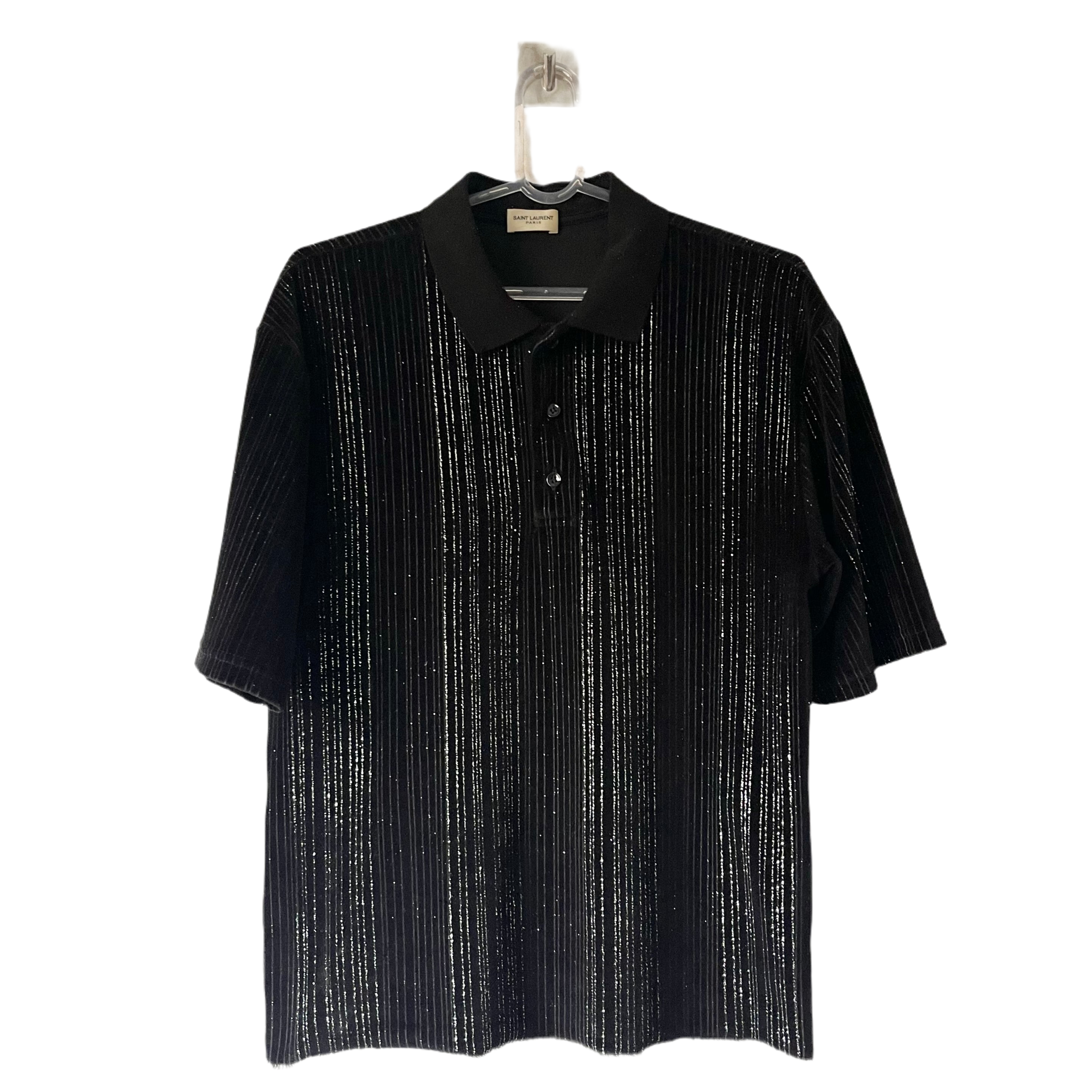 Yves Saint Laurent Polo Glitter Shirt