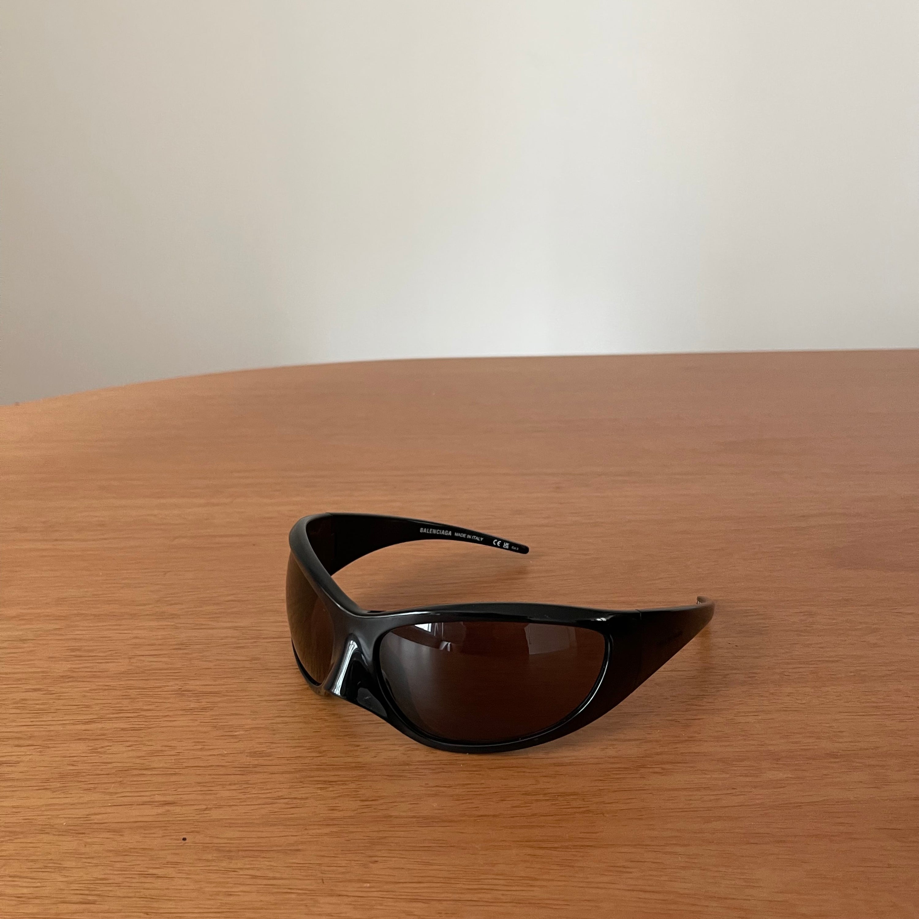 Balenciaga Black Skin Cat XXL Sunglasses