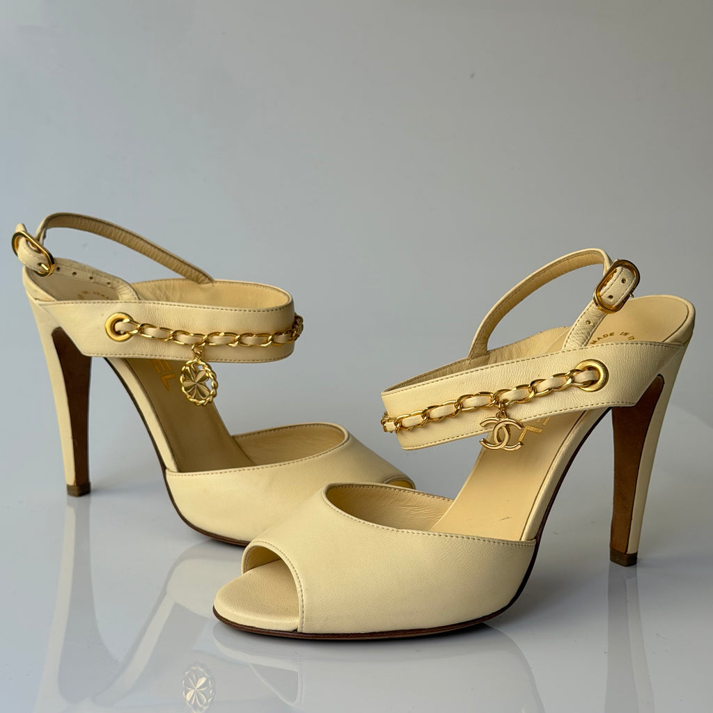 Chanel Charms Logo Sandals