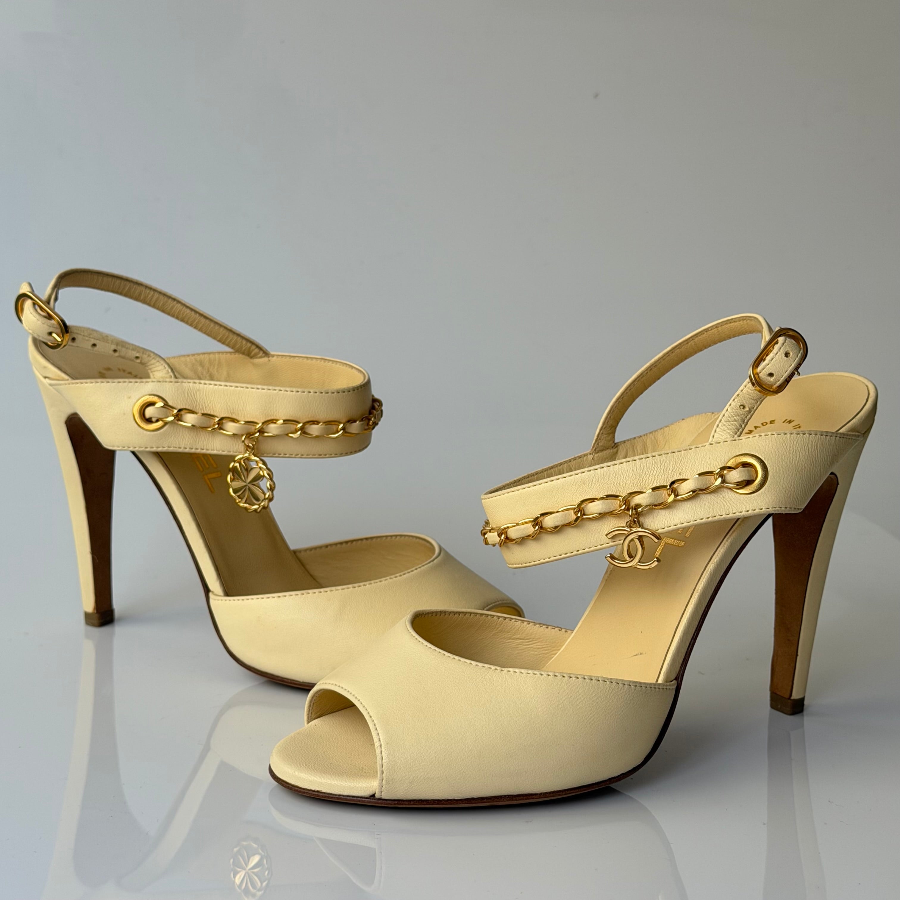 Chanel Charms Logo Sandals