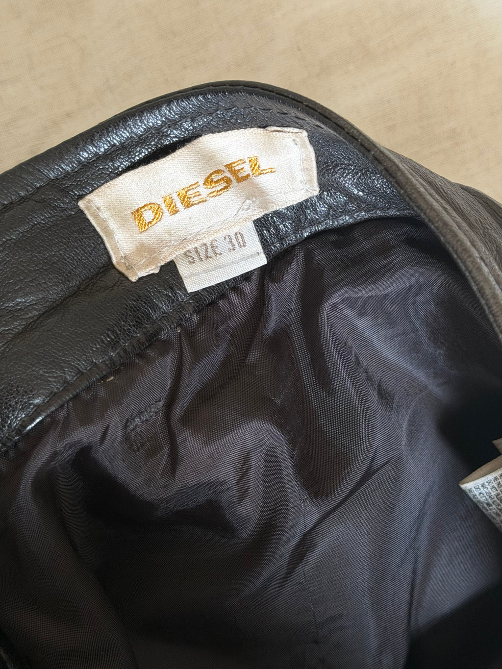 Diesel Biker Leather Pants