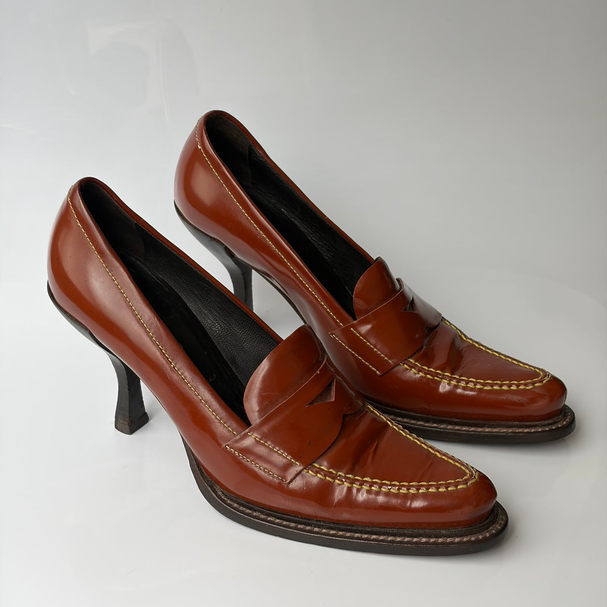 Prada Penny Loafer Pumps