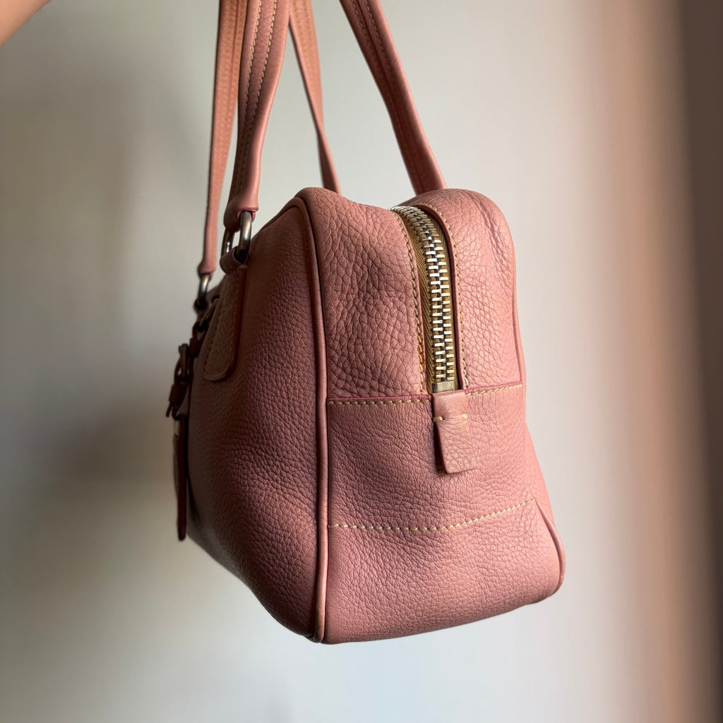 Prada 2000s Baby Pink Bauletto Bag