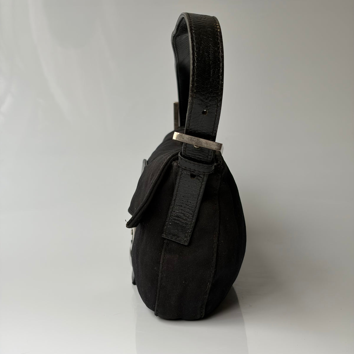 Fendi Baguette Black Cloth