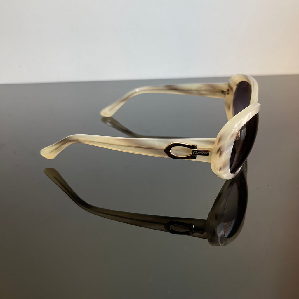 Cartier Pearly White Sunglasses