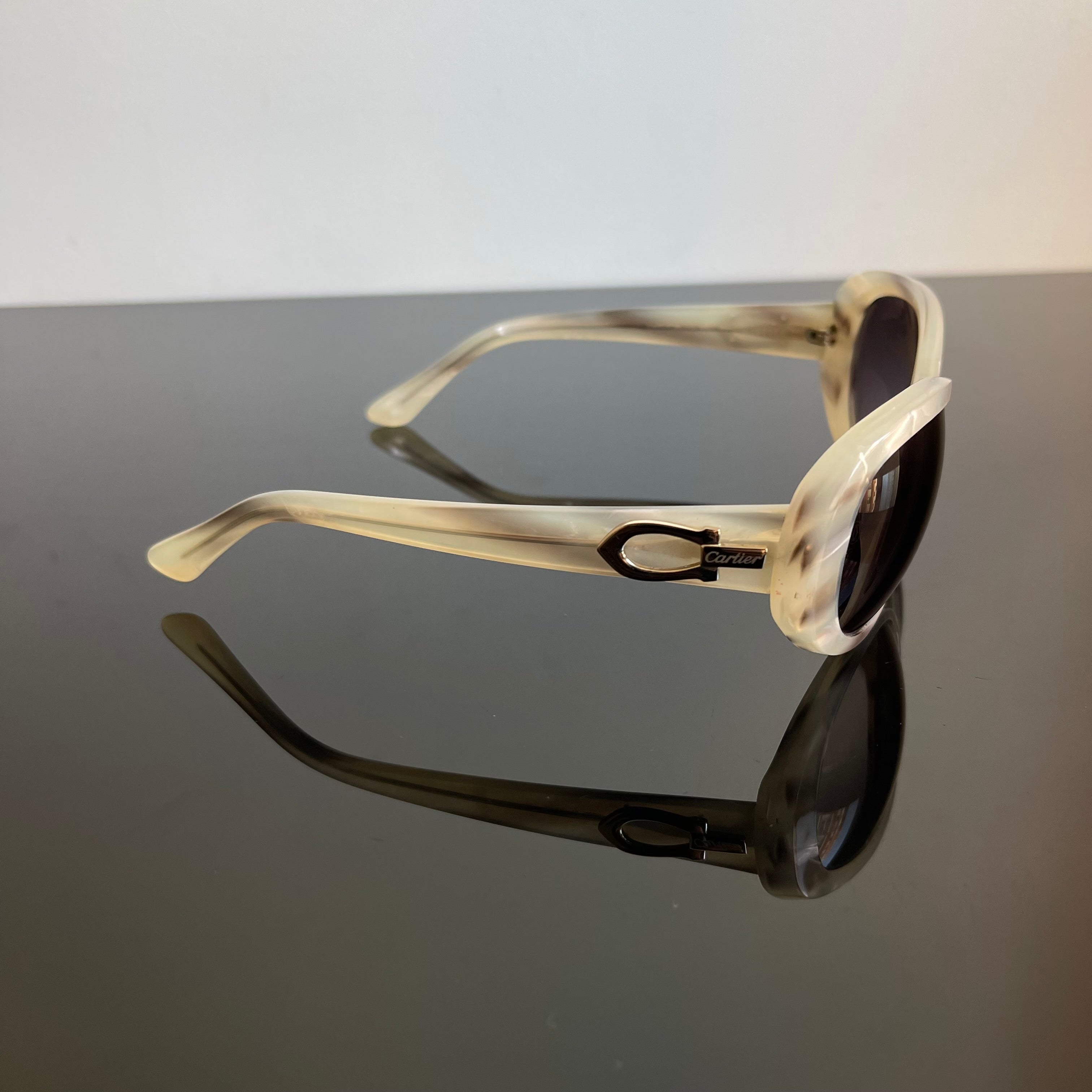 Cartier Pearly White Sunglasses