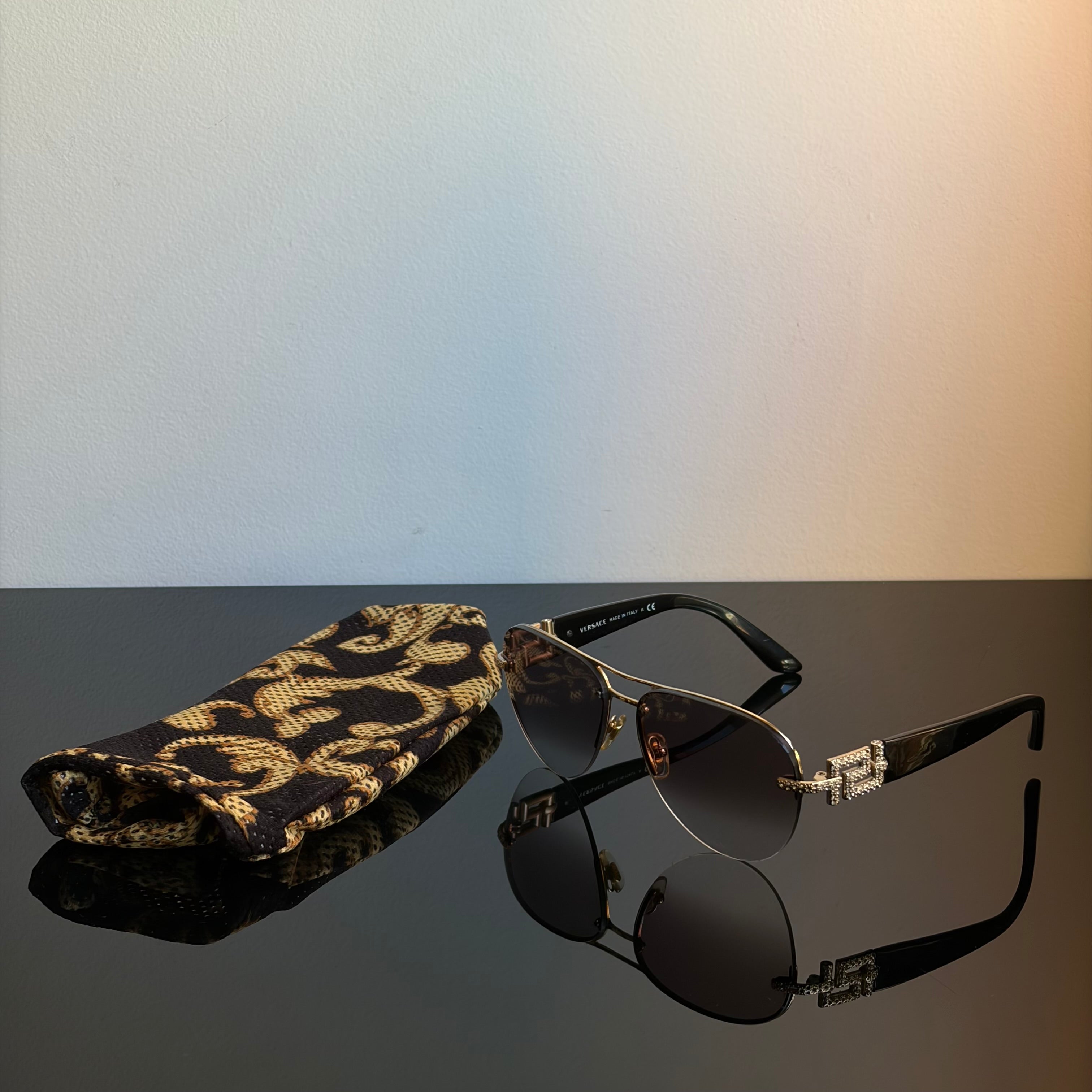 Versace 2159 B Strass Sunglasses