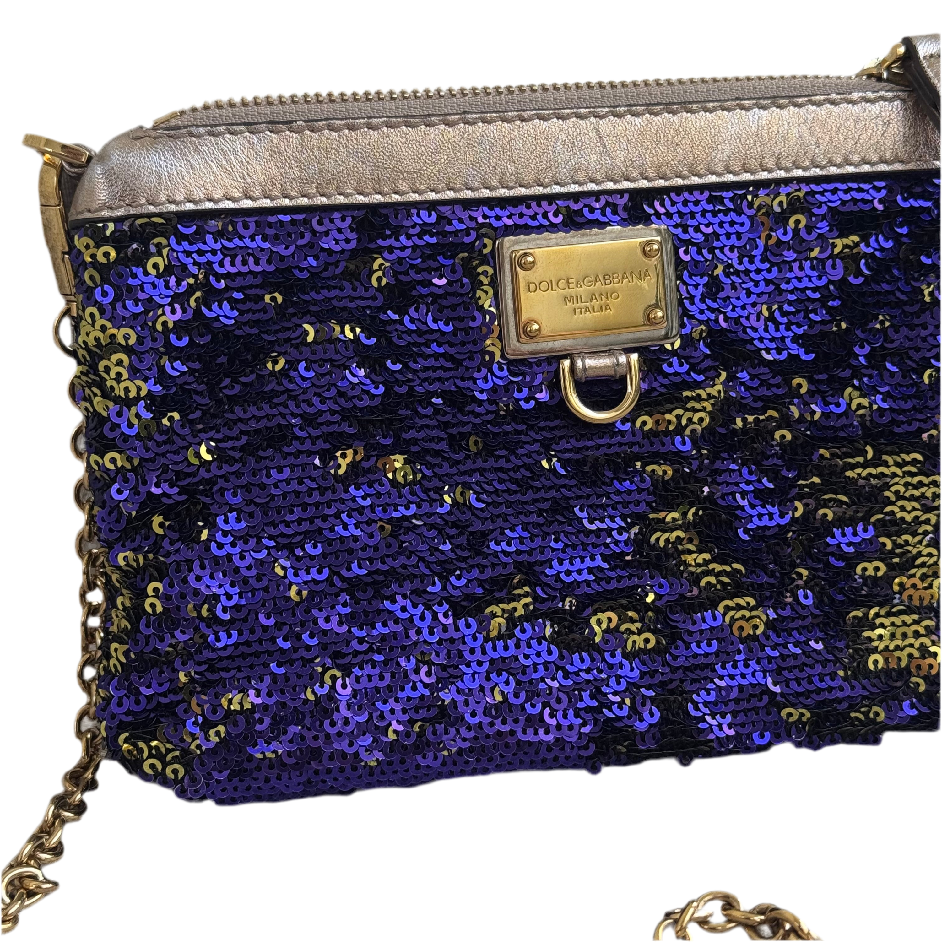 Dolce & Gabbana Sequin Chain Bag