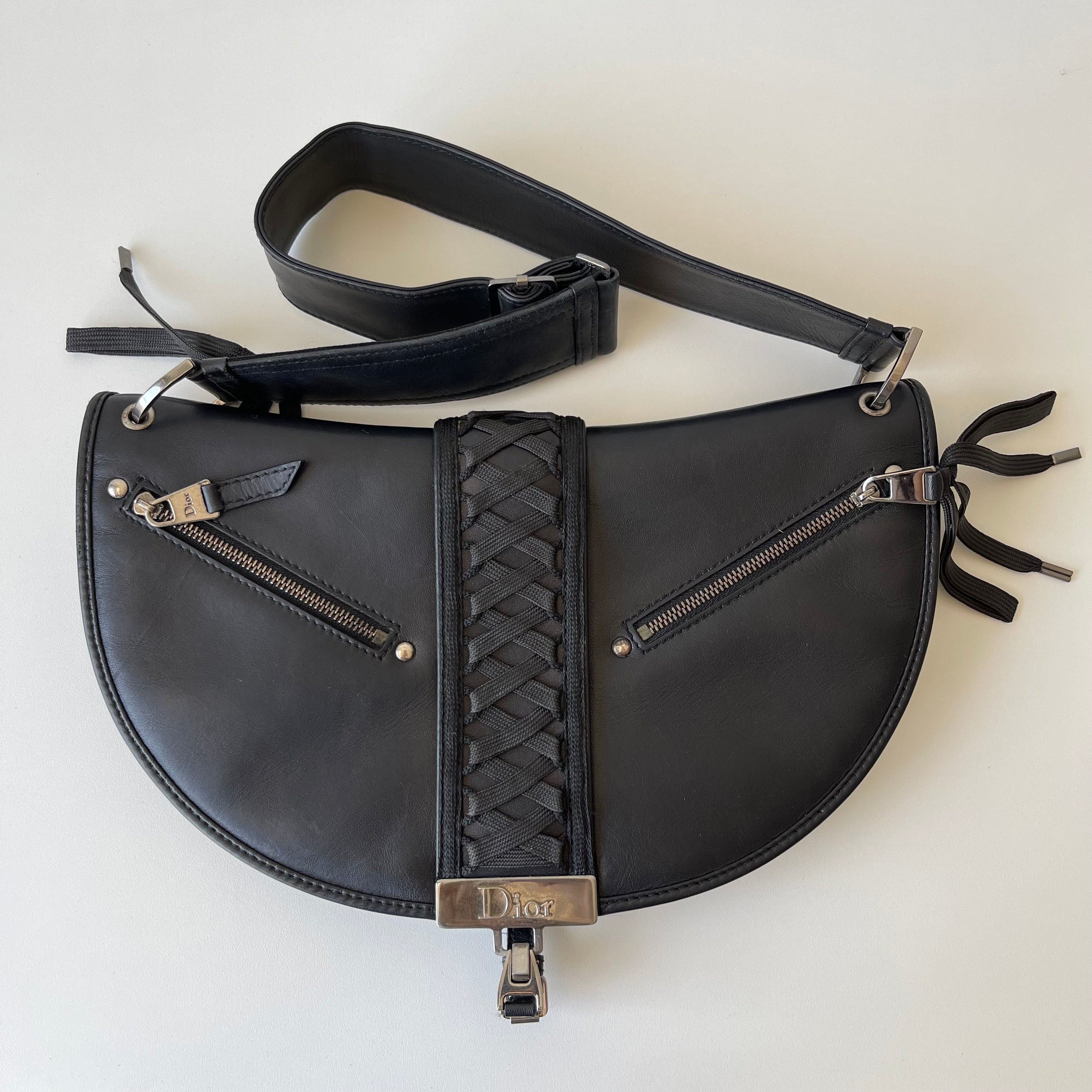 Christian Dior Admit It Corset Leather Bag