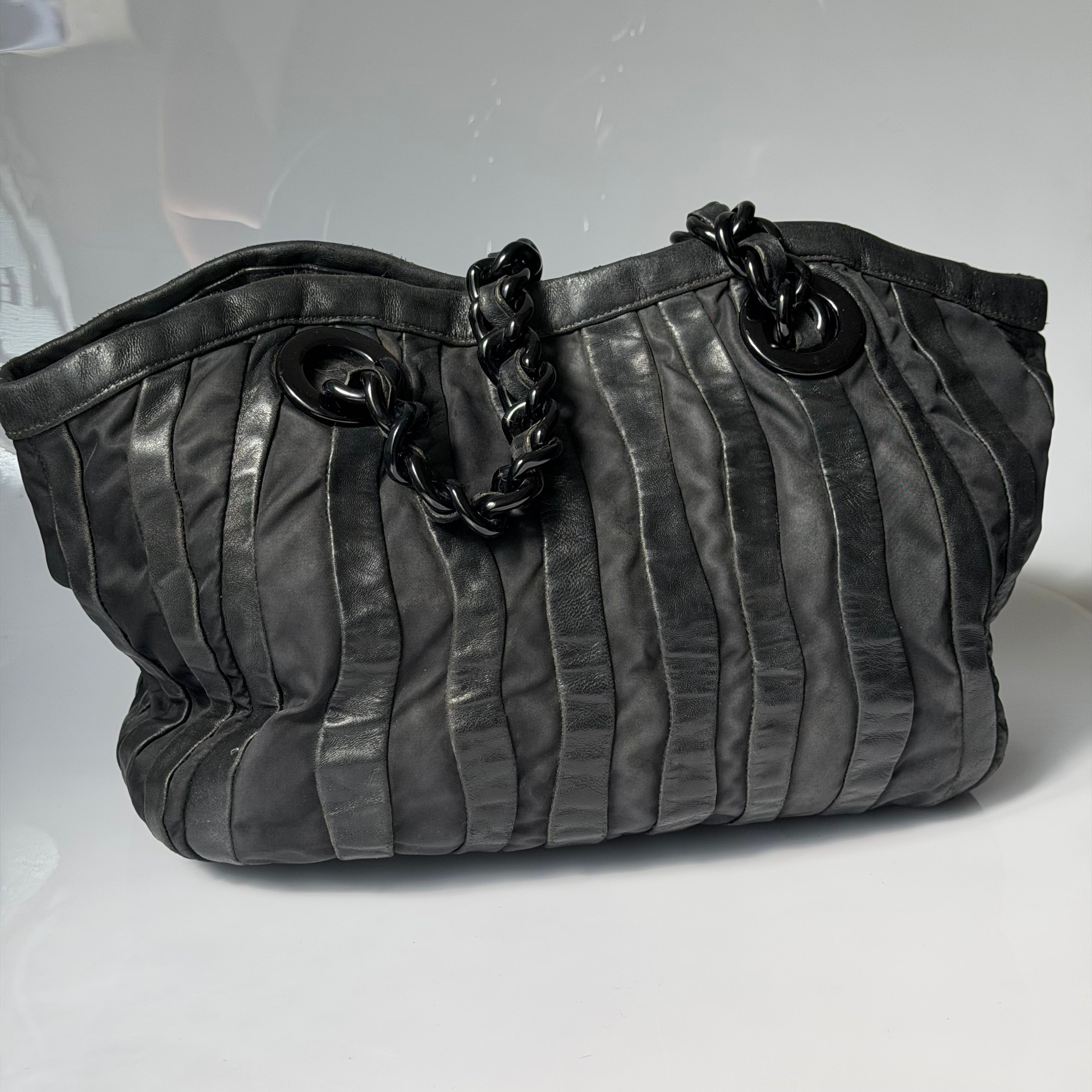 Prada Tessuto Waves Tote Bag