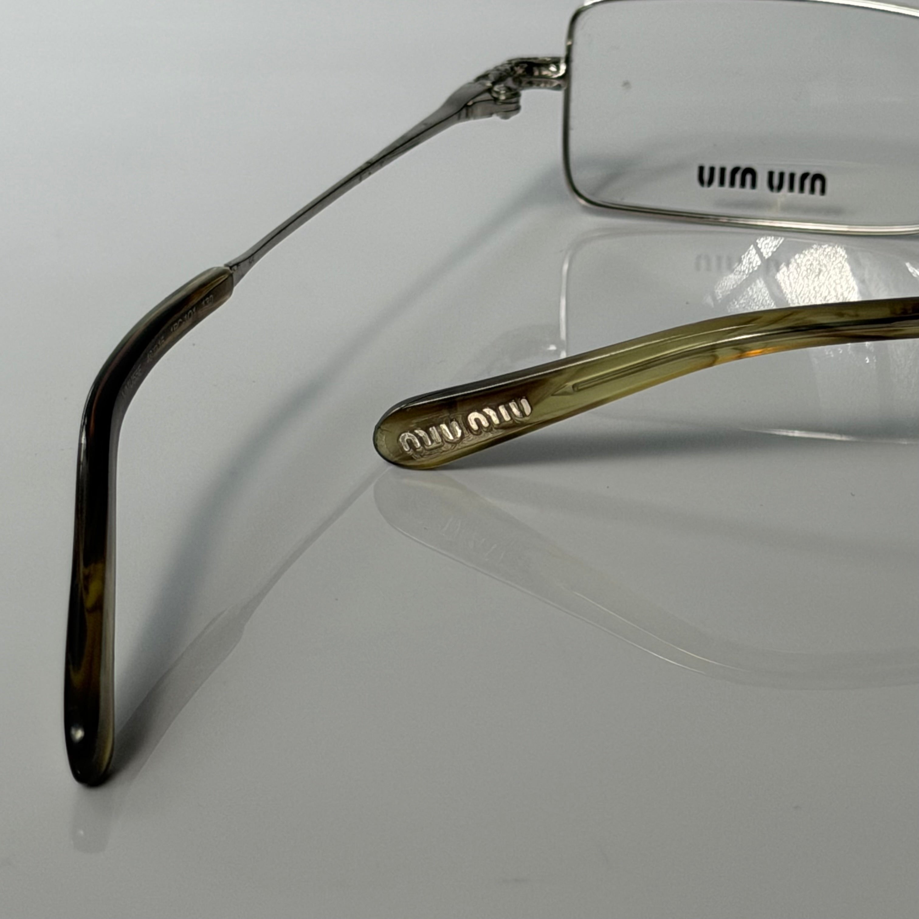Miu Miu Silver Glasses