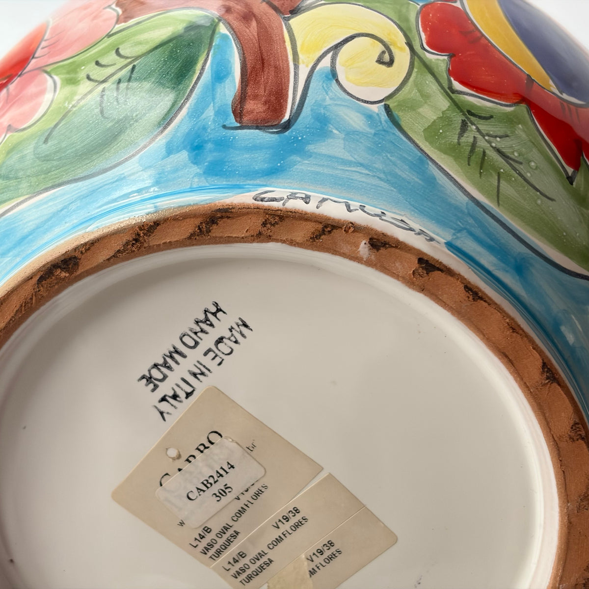 Vaso em cerâmica La Musa, Italia anos 70