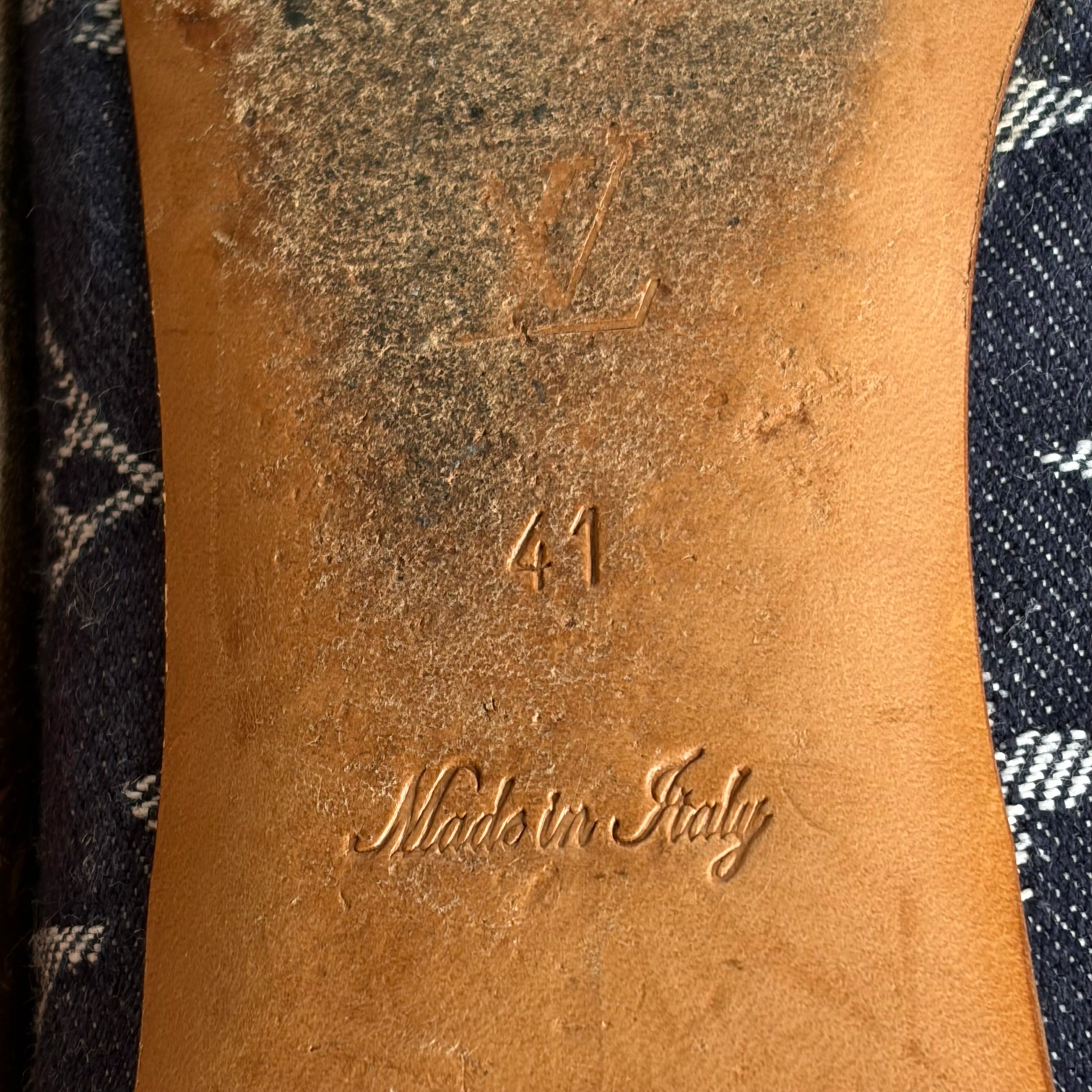 Louis Vuitton Denim Monogram Flats