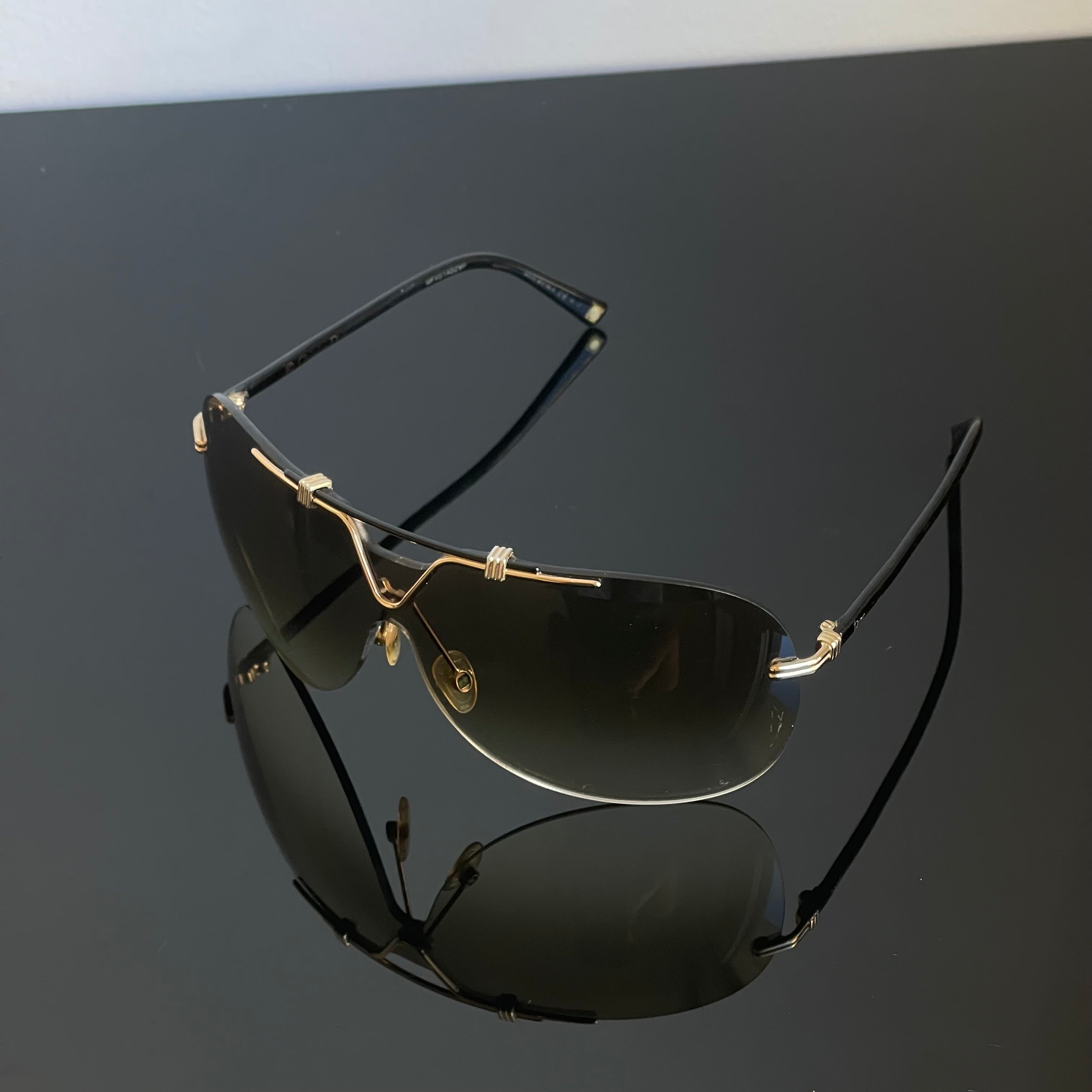 Christian Dior 90s Aviador Mask Sunglasses