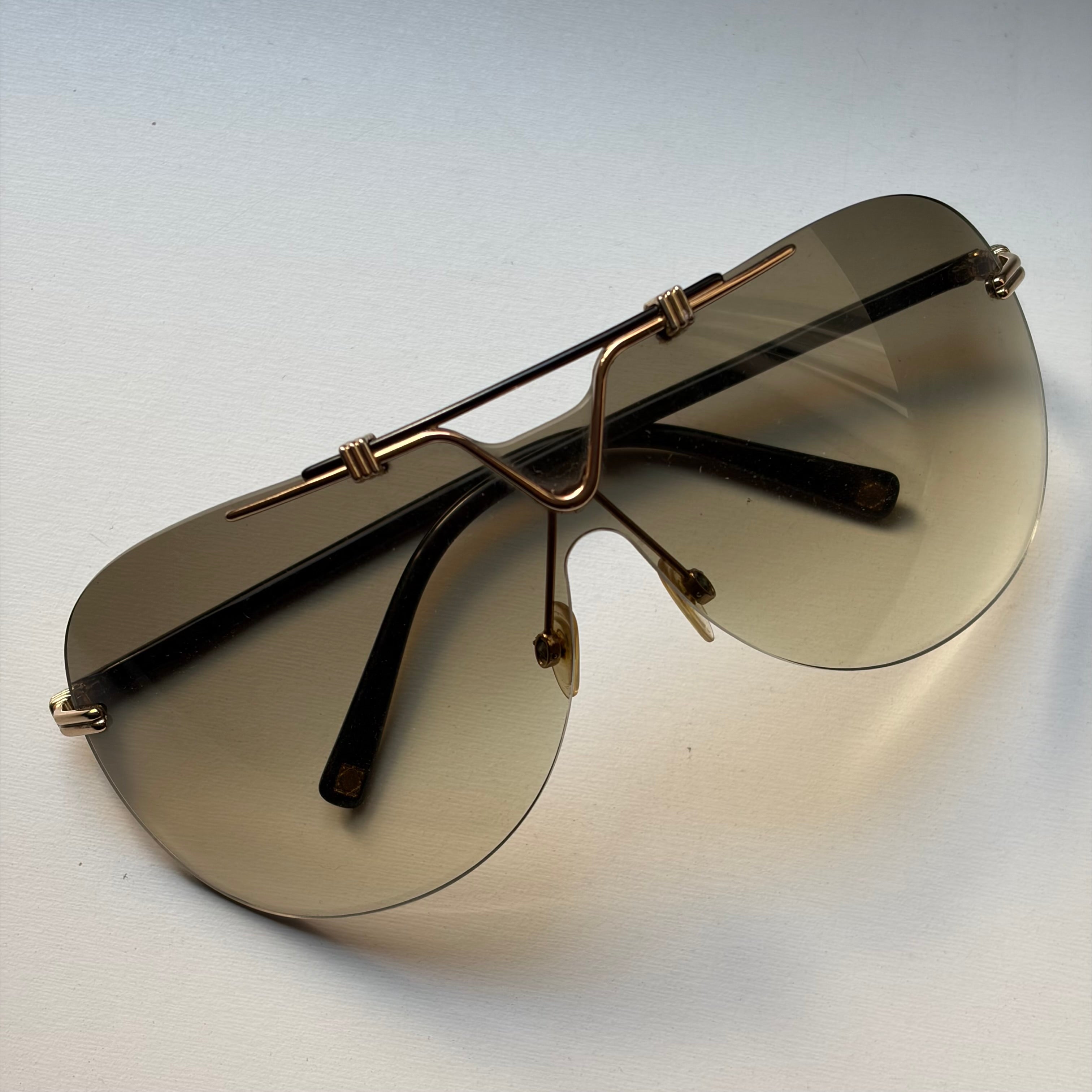 Christian Dior 90s Aviador Mask Sunglasses