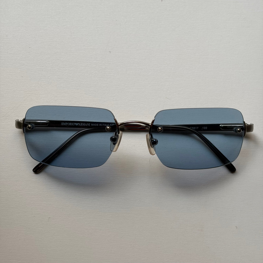 Vintage Armani Blue Squared Sunglasses