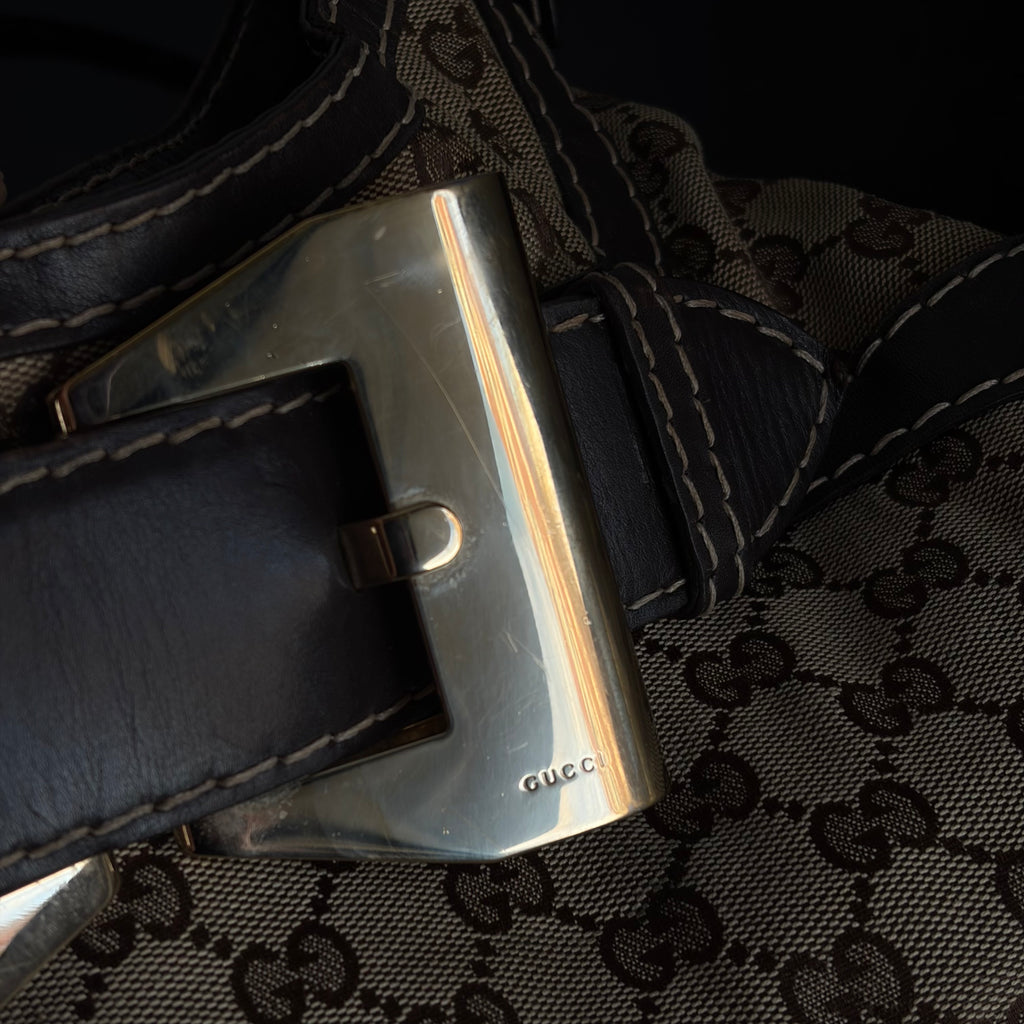 Gucci Monogram Queen Hobo Bag