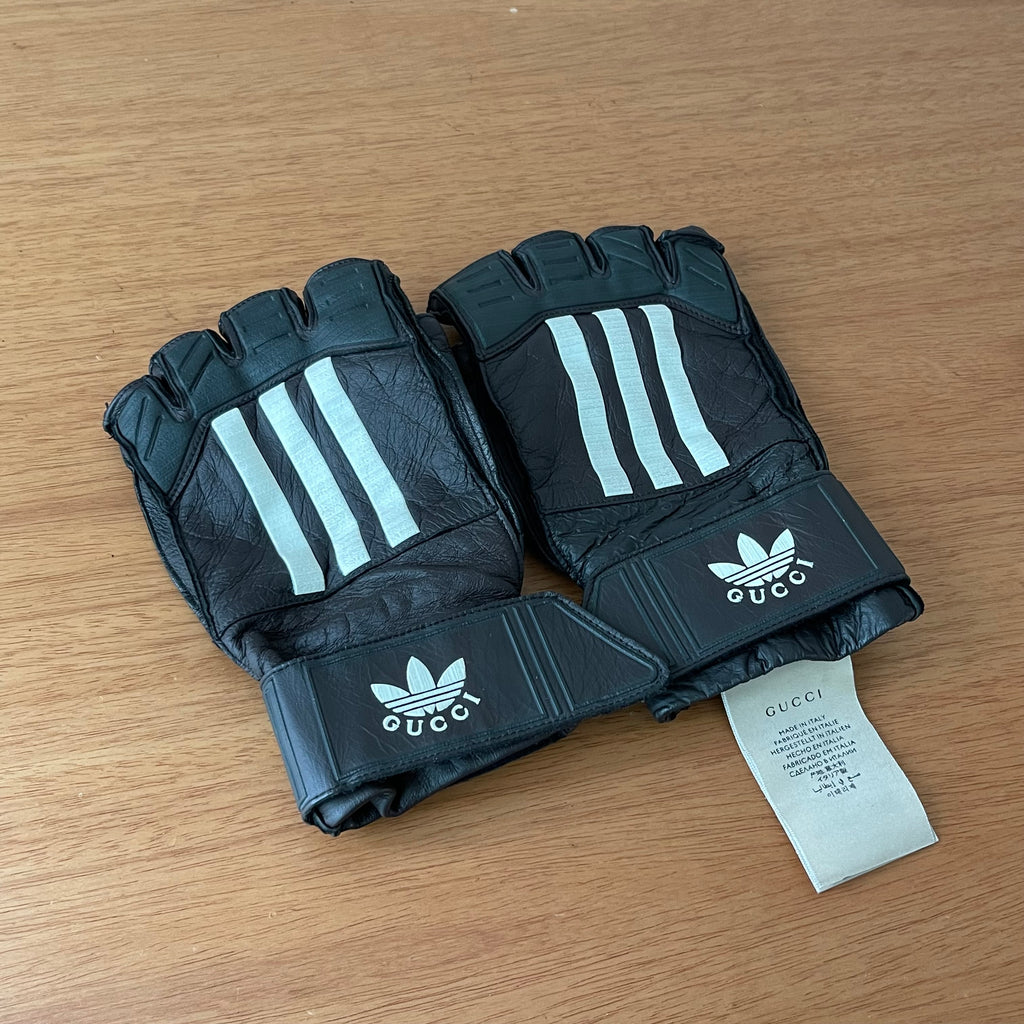 Gucci x Adidas Leather Gloves Bicolor
