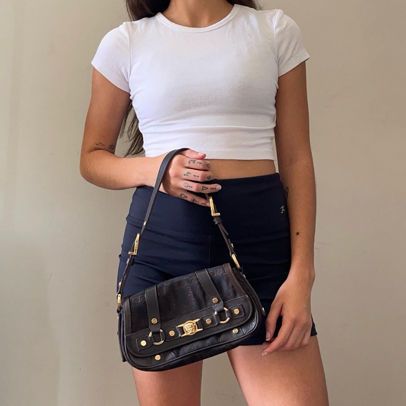 Versace Gold Medusa Baguette