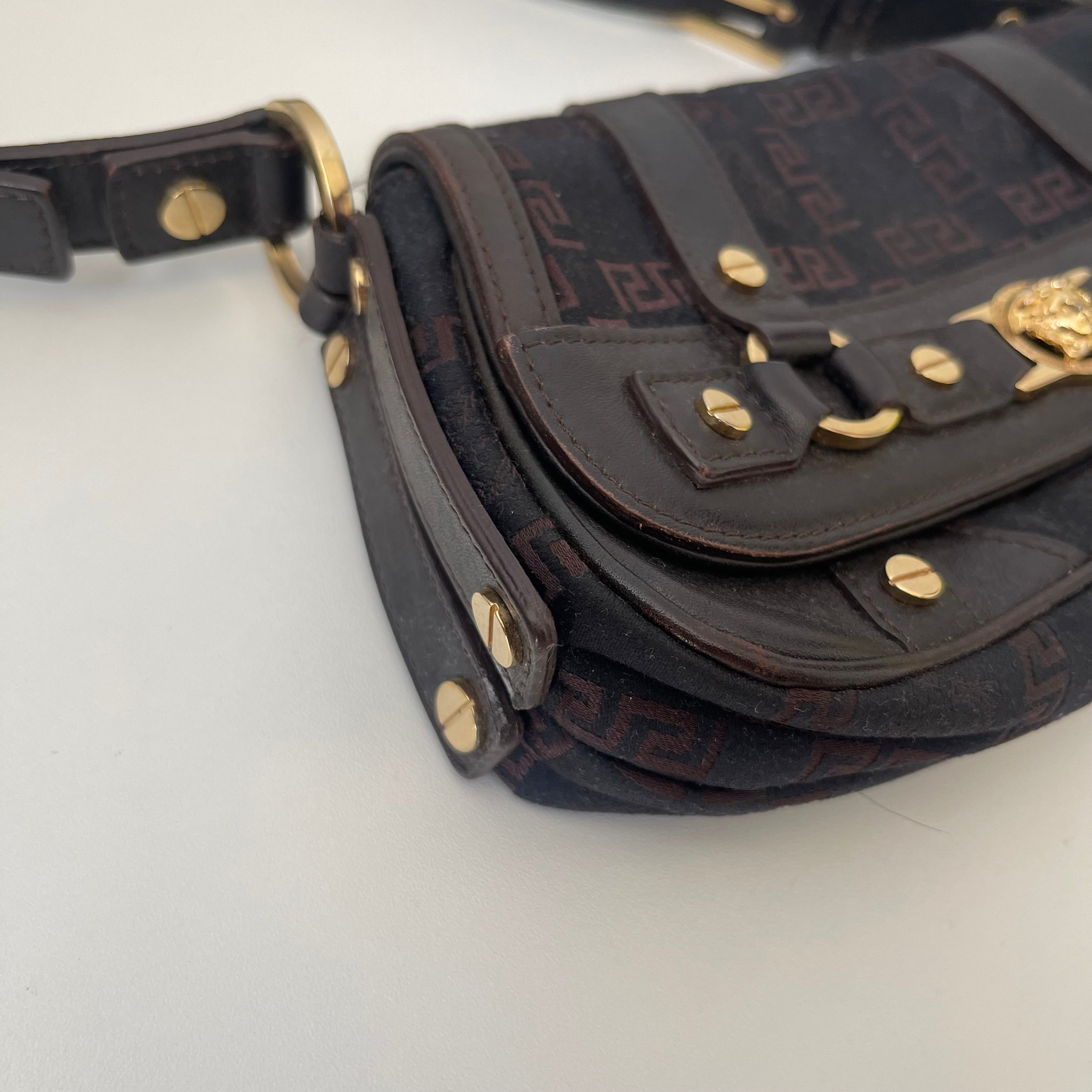 Versace Gold Medusa Baguette