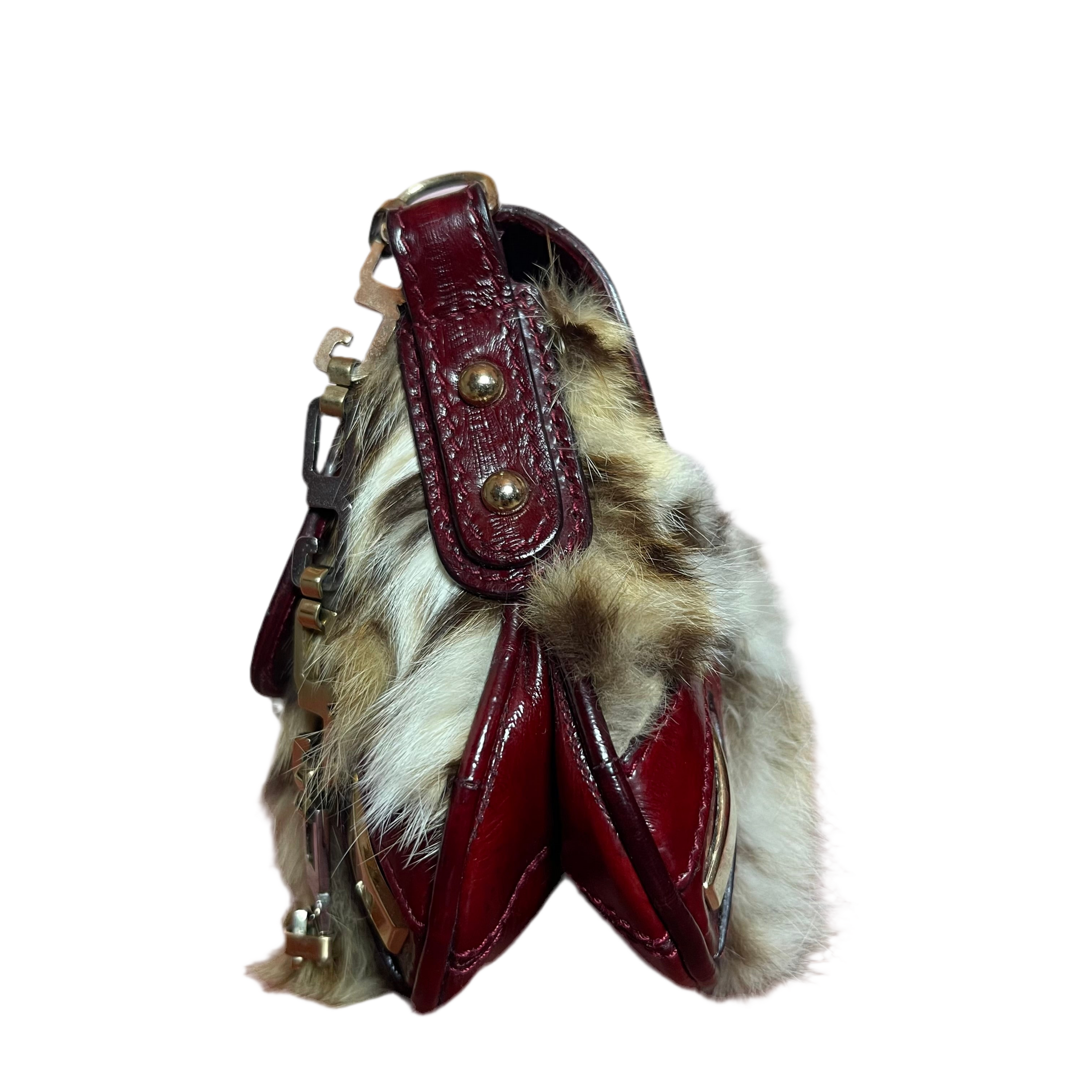 Dolce & Gabbana Leopard Fur Shoulder Bag