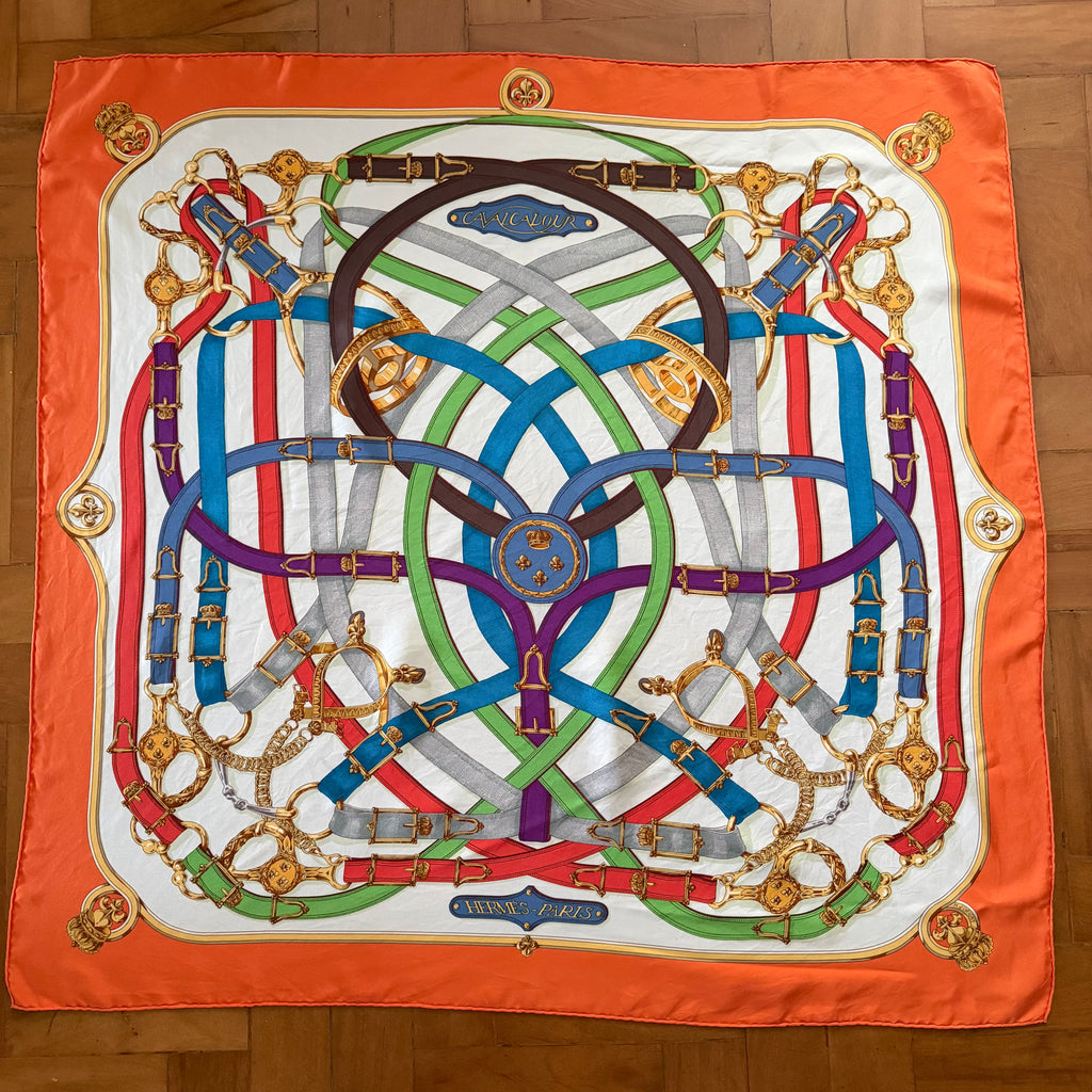 Hermès Cavalcadour Silk Scarf