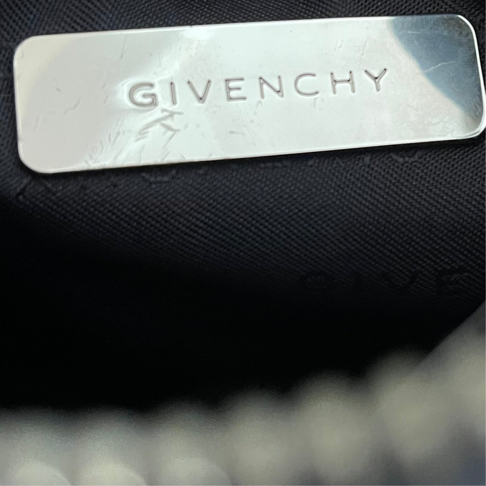 Givenchy Black Monogram Nylon Pochette