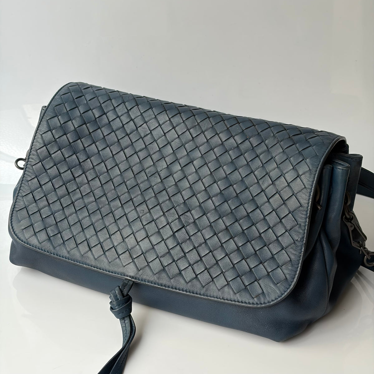 Bottega Veneta Intrecciato Flap Bag