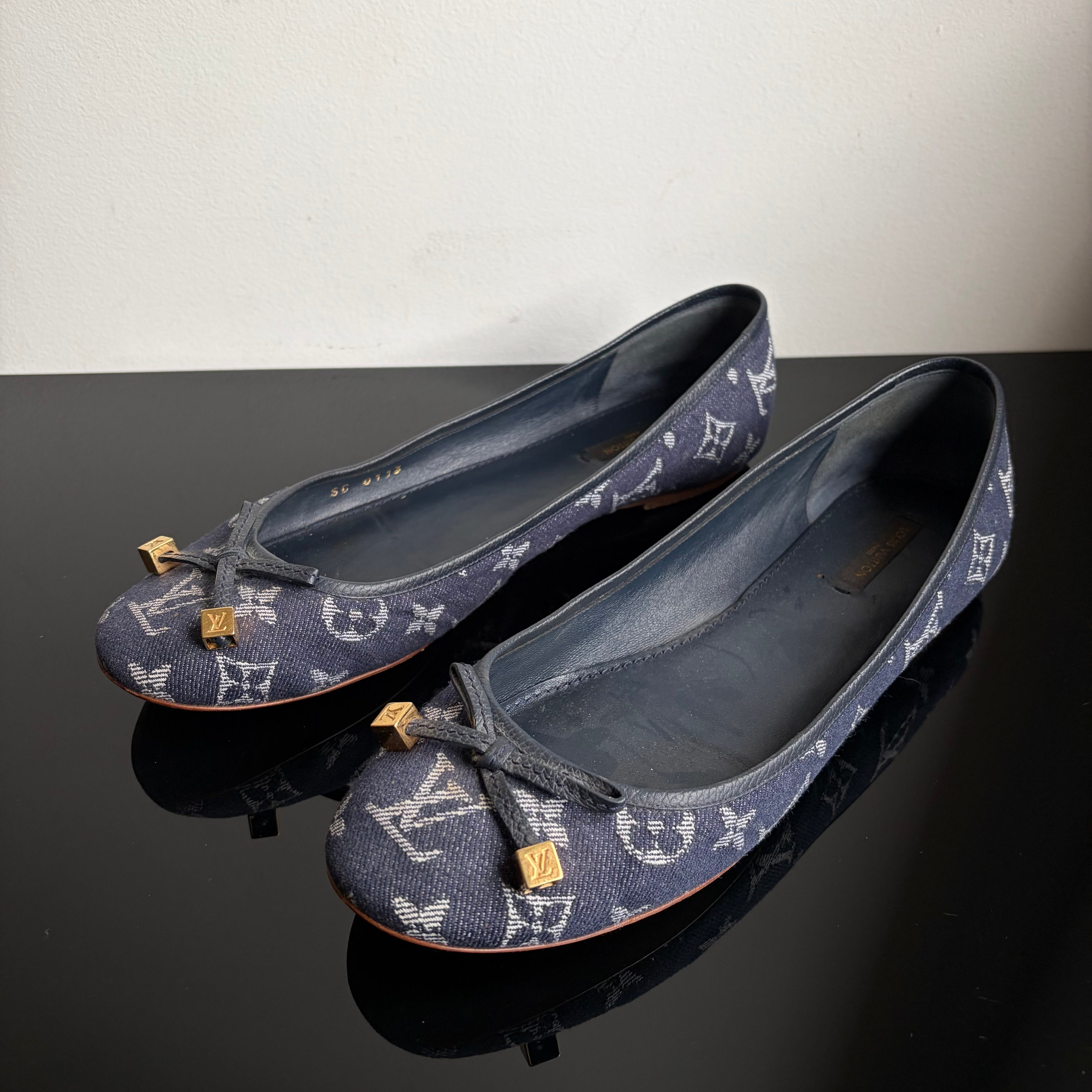 Louis Vuitton Denim Monogram Flats