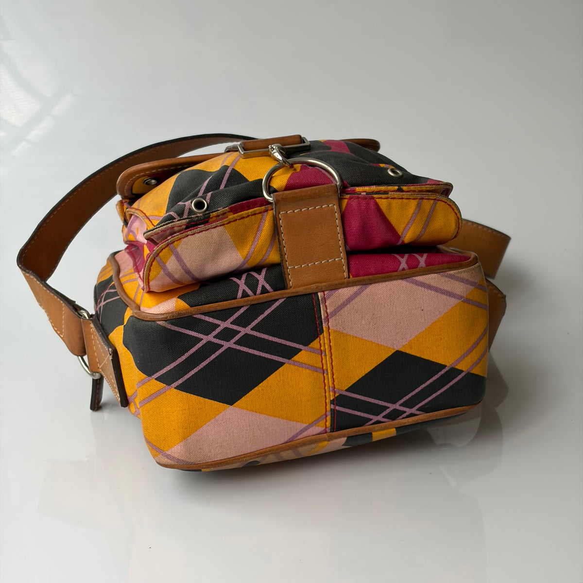Christian Dior by John Galliano 2004 Golf Collection Harlequin Bag