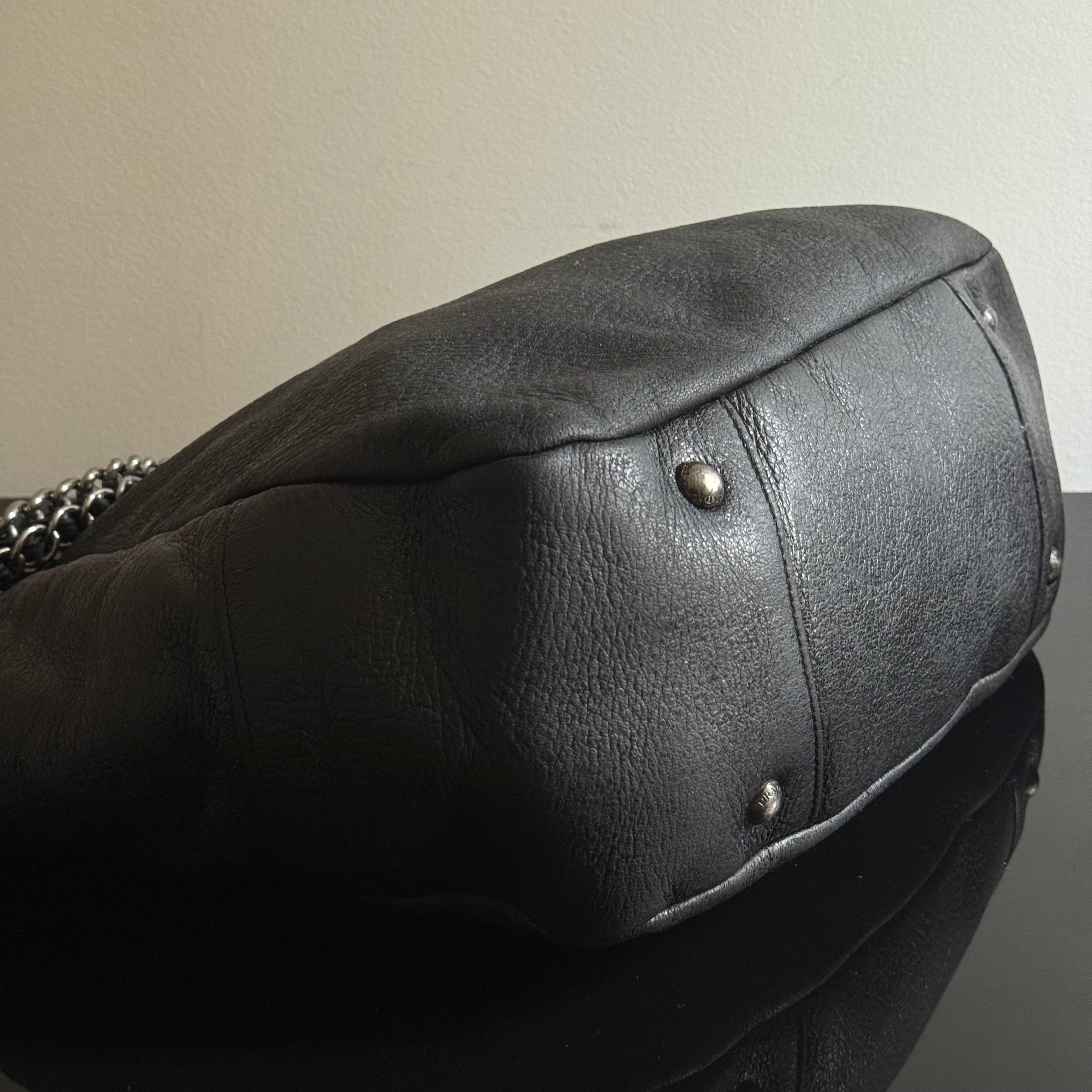 Prada Chain Leather Hobo Bag