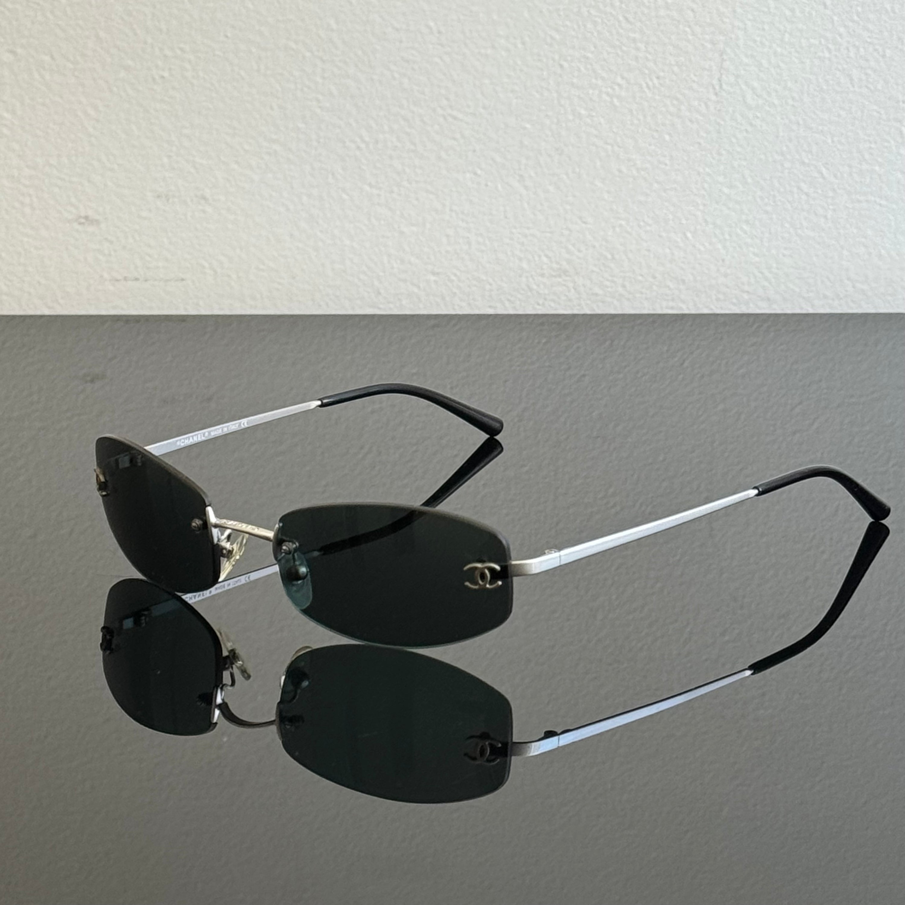 Chanel 90s Black Sunglasses