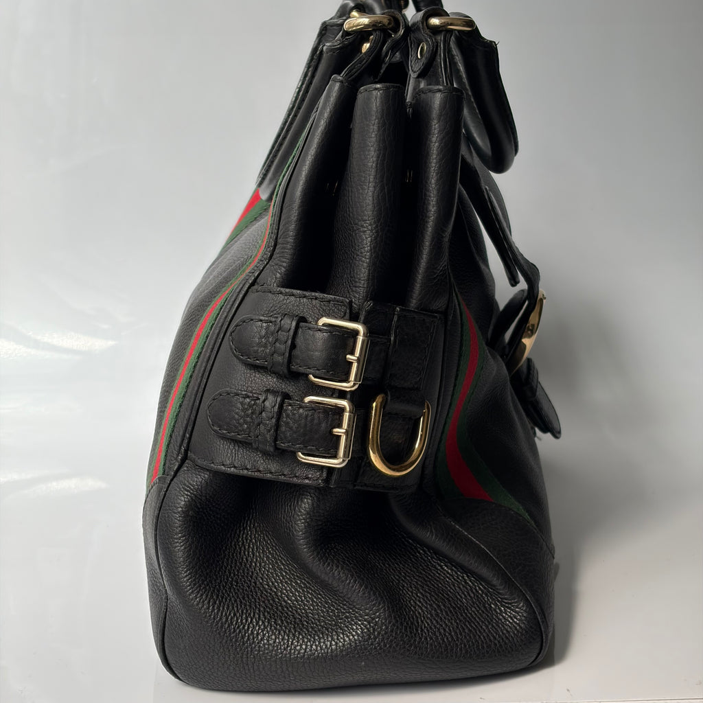 Gucci Heritage Stripe Leather Bag