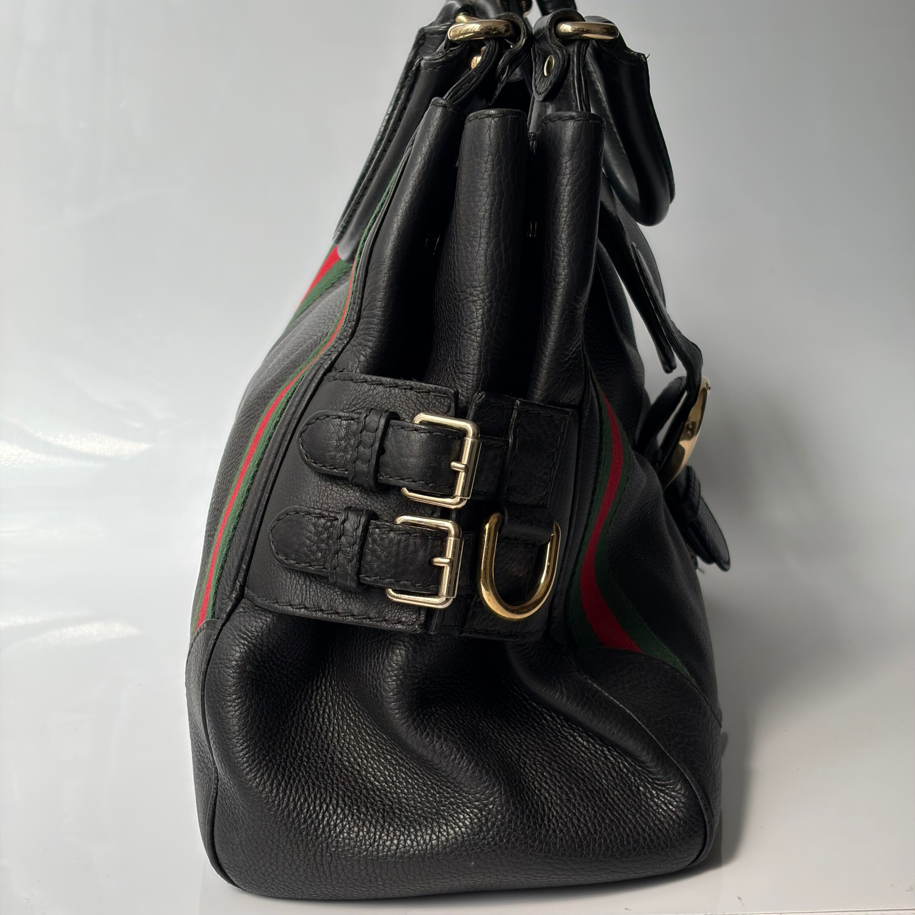 Gucci Heritage Stripe Leather Bag