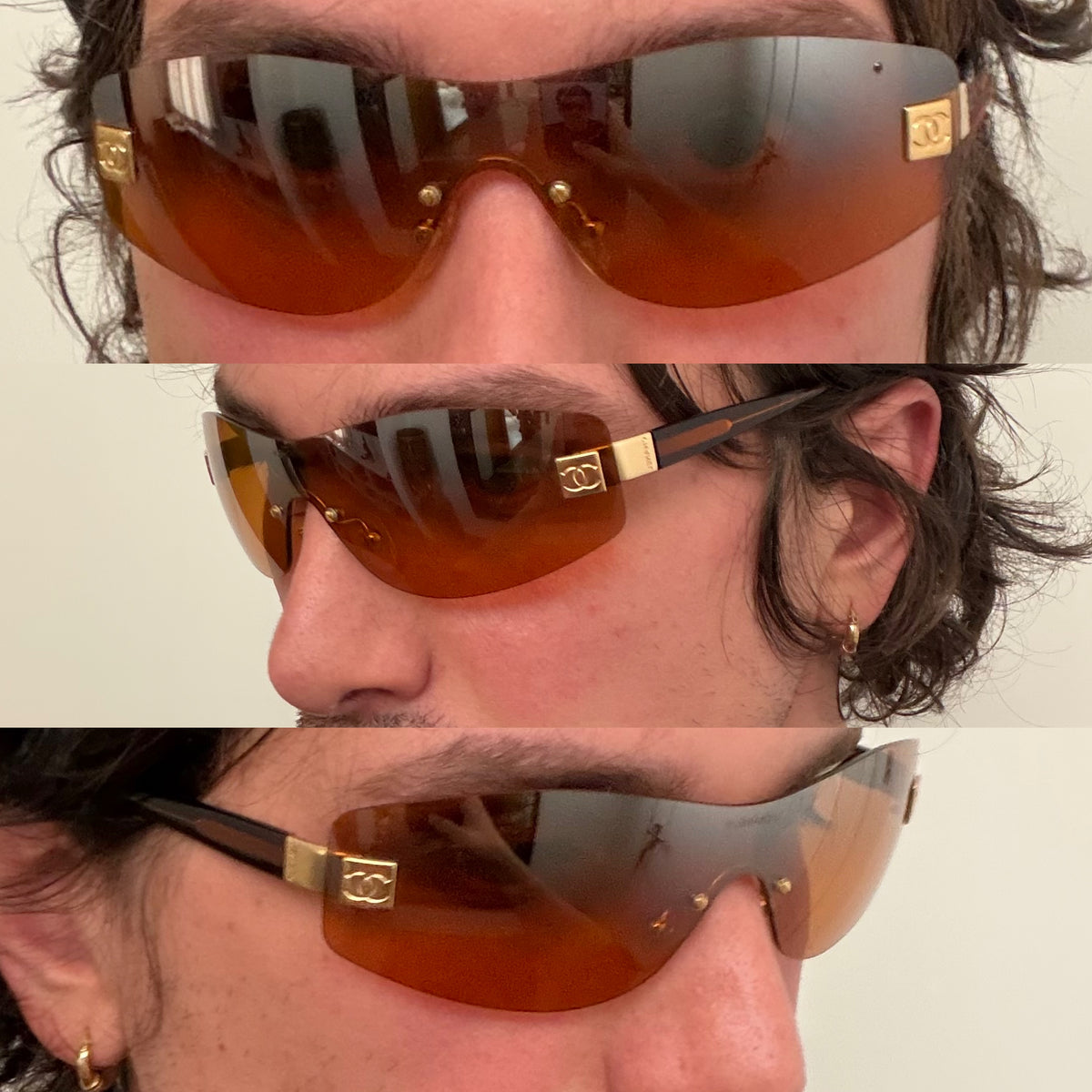 Chanel 2000s Orange Sunglasses