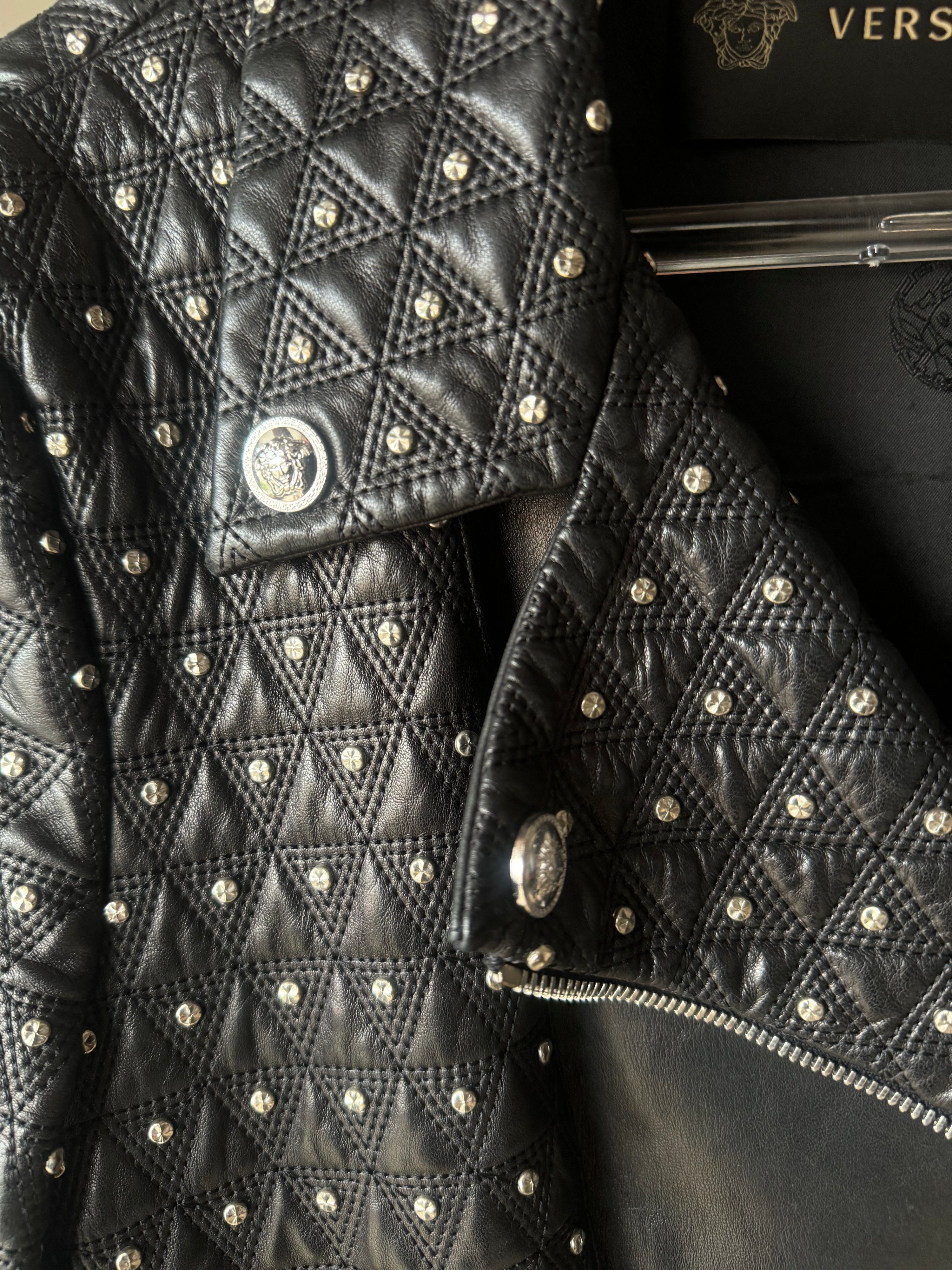Versace Medusa Leather Jacket