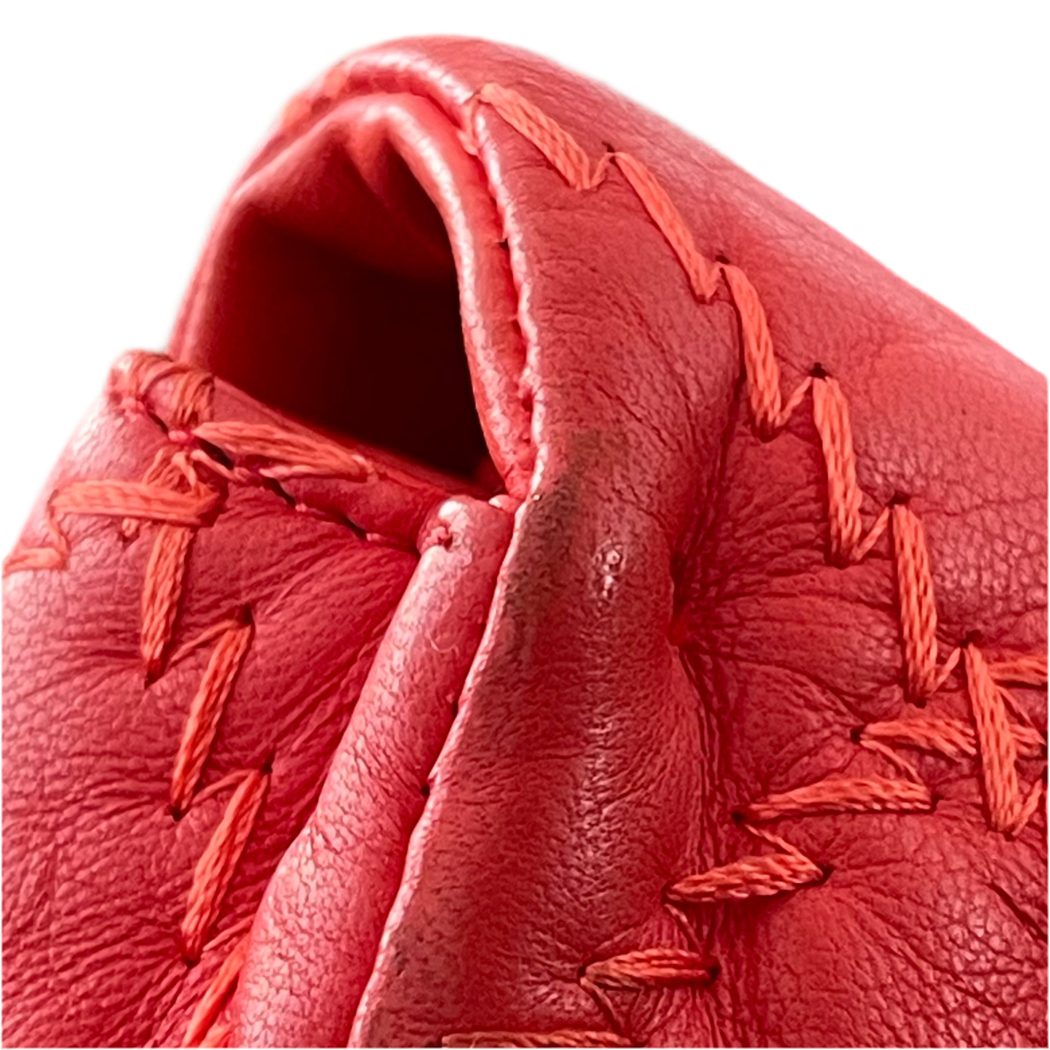 Chanel Wild Stitch Flap Red Lambskin Shoulder Bag