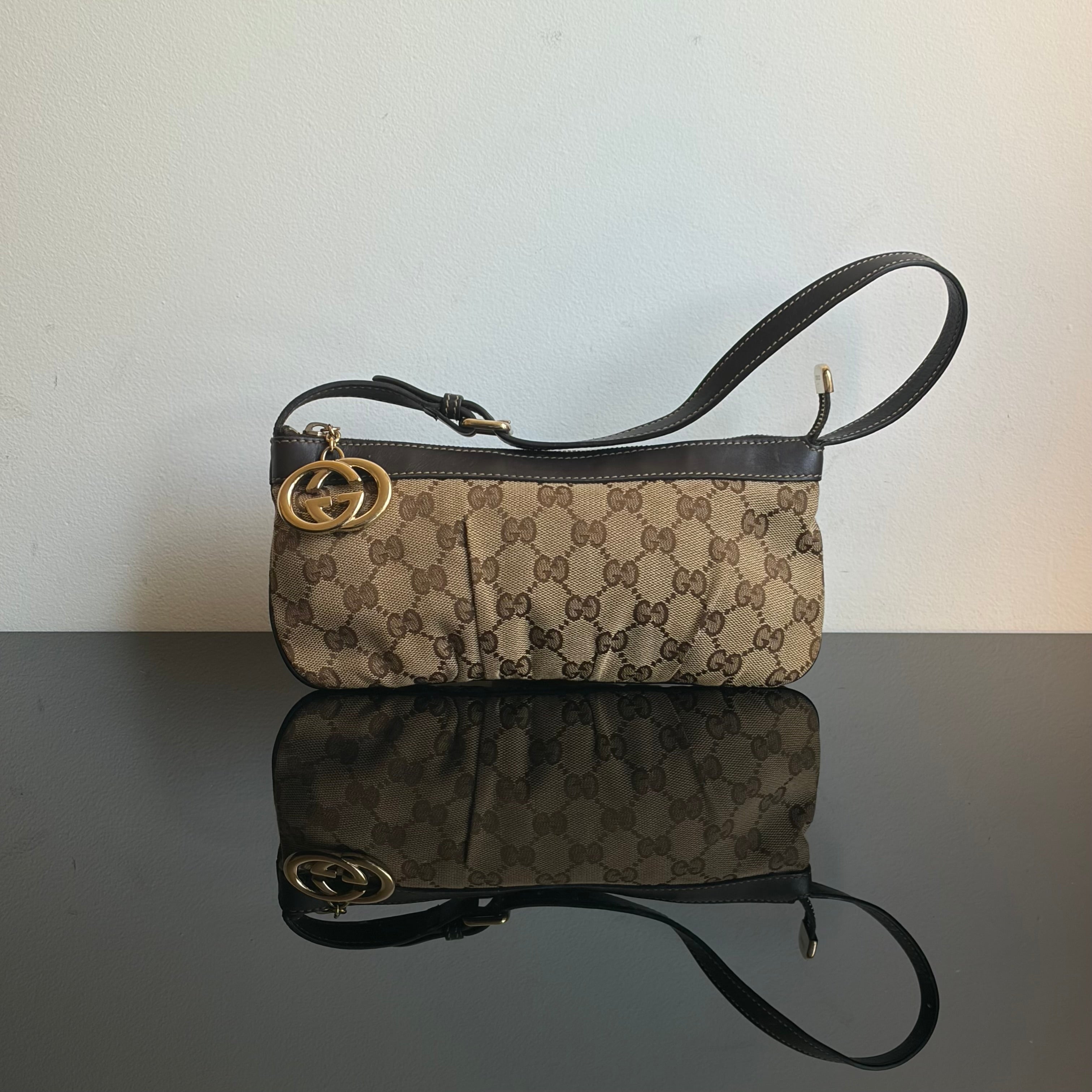 Gucci Monogram Pochette Bag