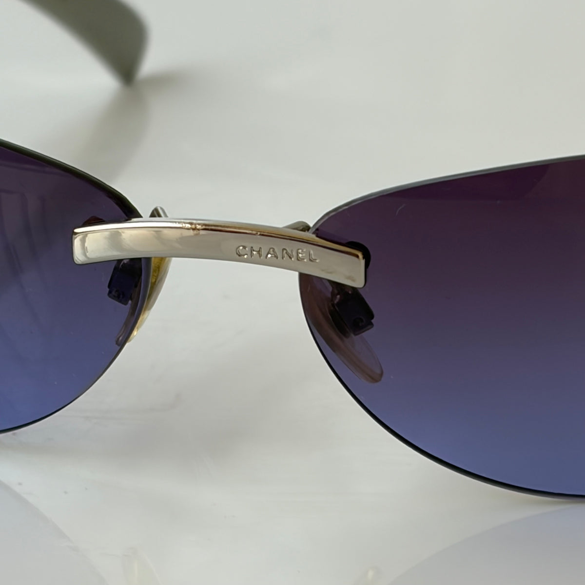 Chanel 2000s Purple Sunglasses