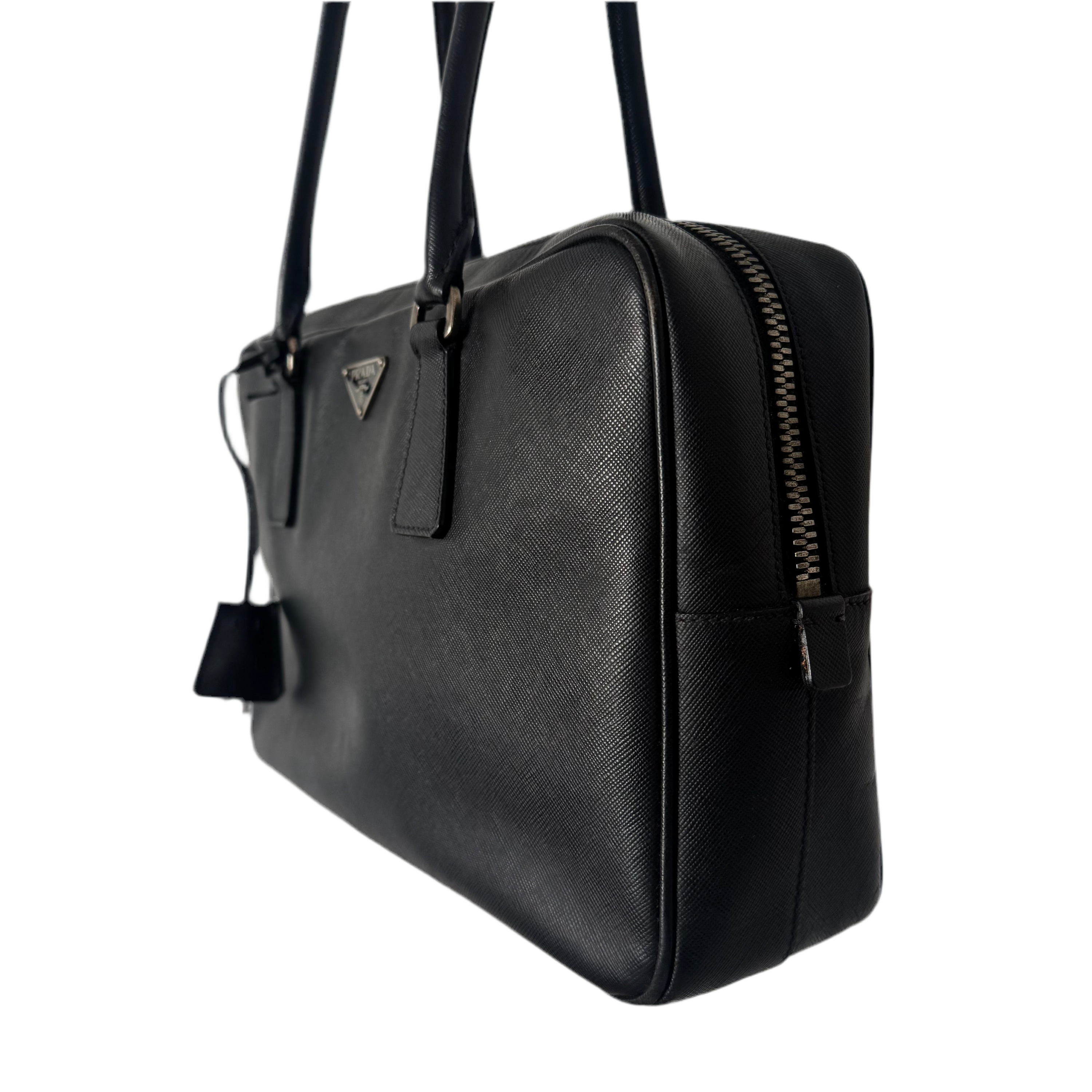 Prada Bauletto Saffiano Leather Bag