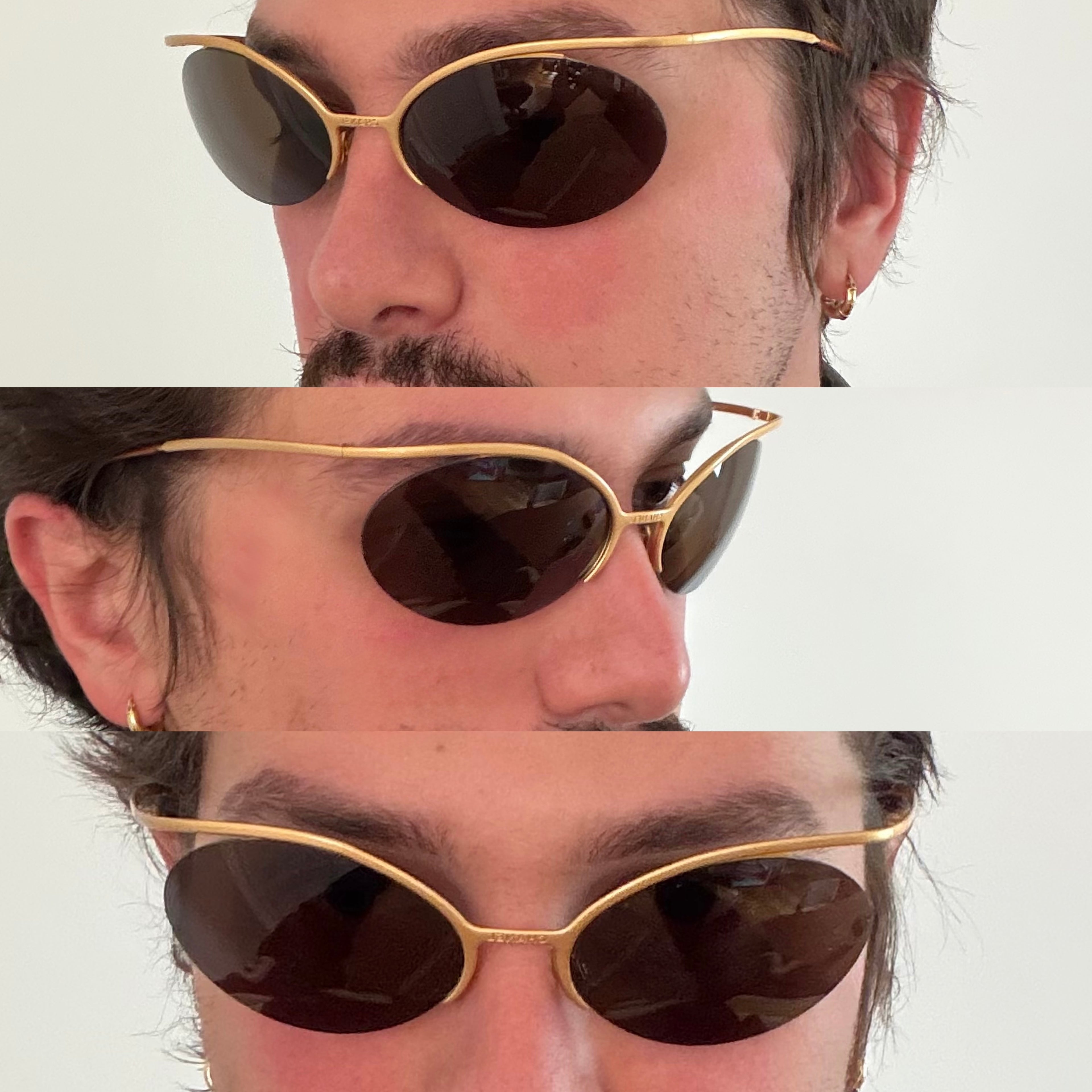 Chanel S/S 2000 4001 Golden Sunglasses